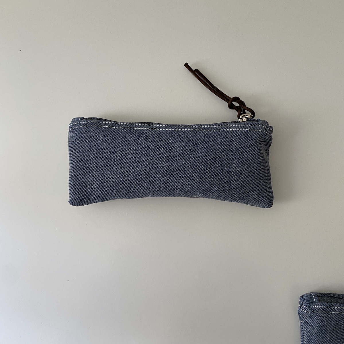 빈티지 데님 필통(Vintage denim pencil case)
