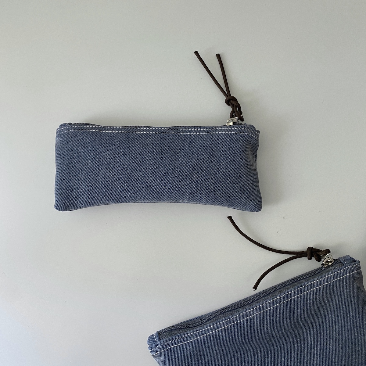 빈티지 데님 필통(Vintage denim pencil case)