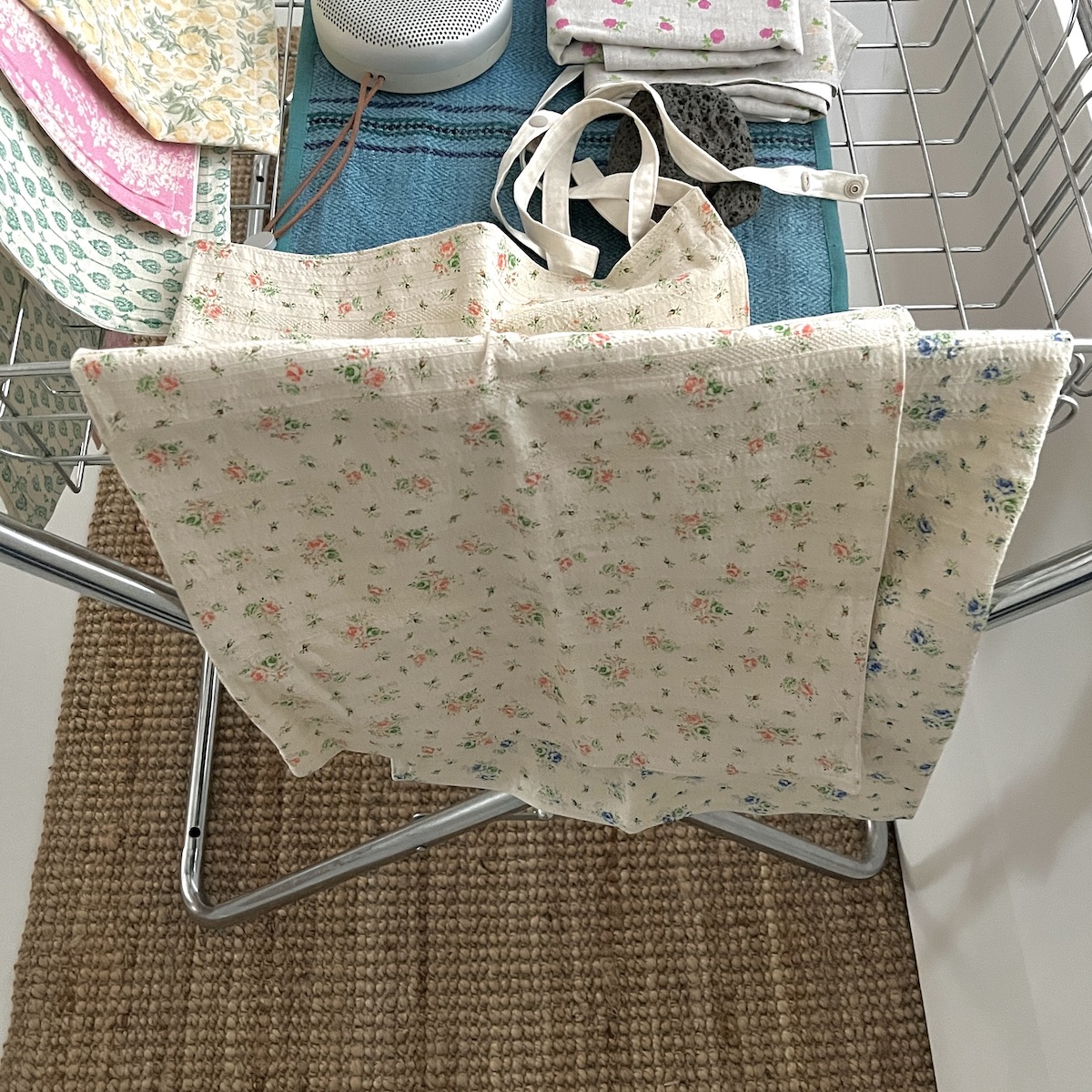 플라워 앞치마 매트(Flower apron mat)