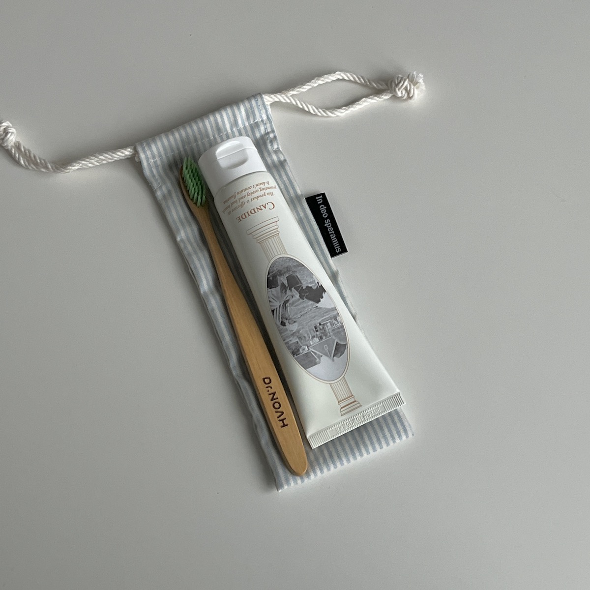 하늘 줄무늬 칫솔 케이스