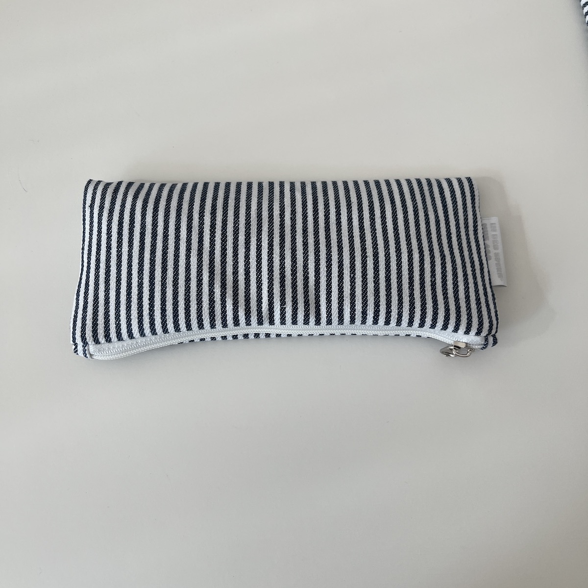 네이비 스트라이프 필통