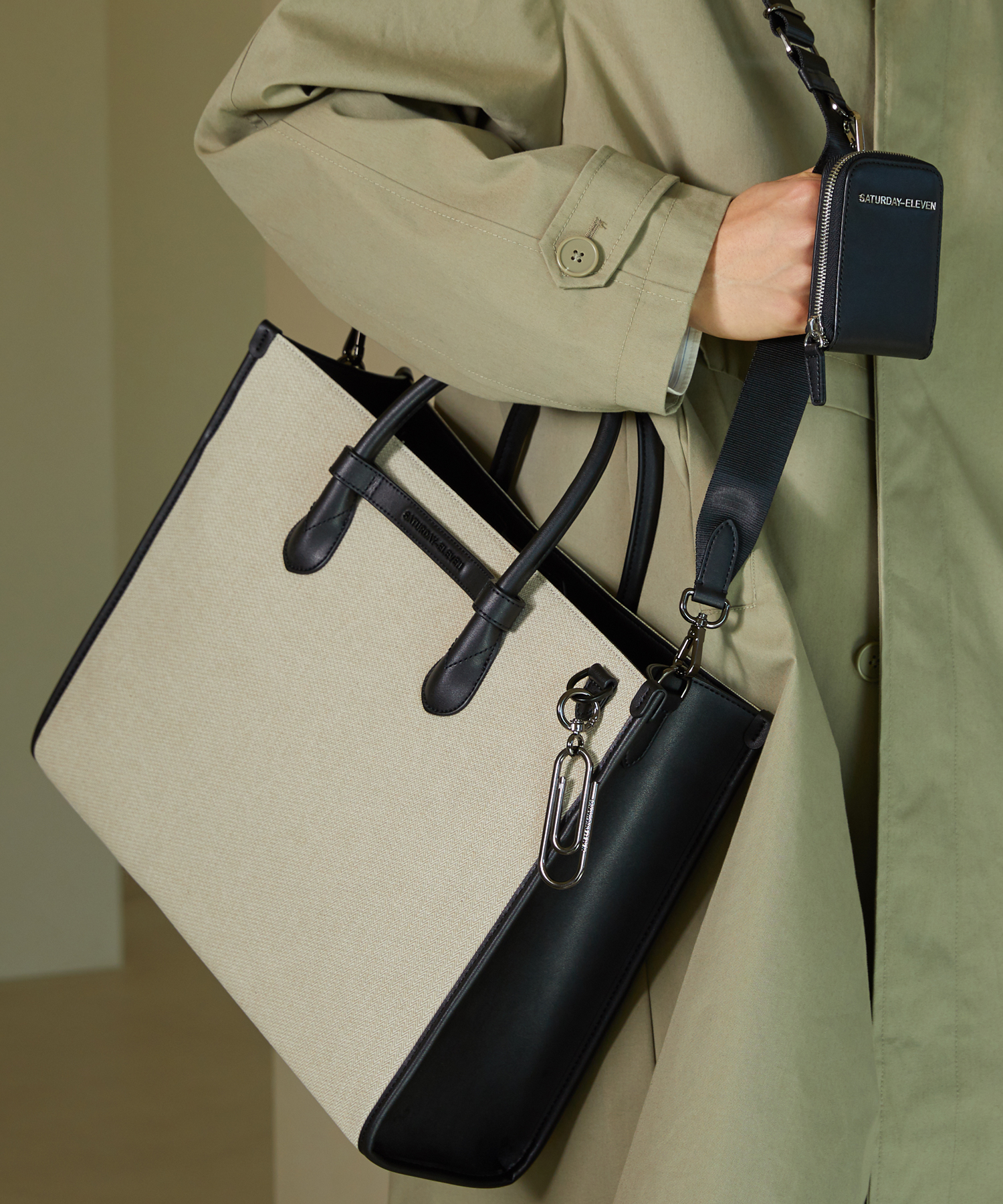NO.6 HERRINGBONE BRIDGE TOTE