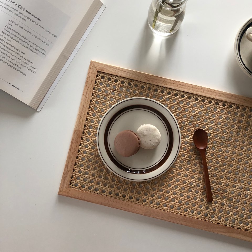vamir cane table mat (사각 테이블 매트)
