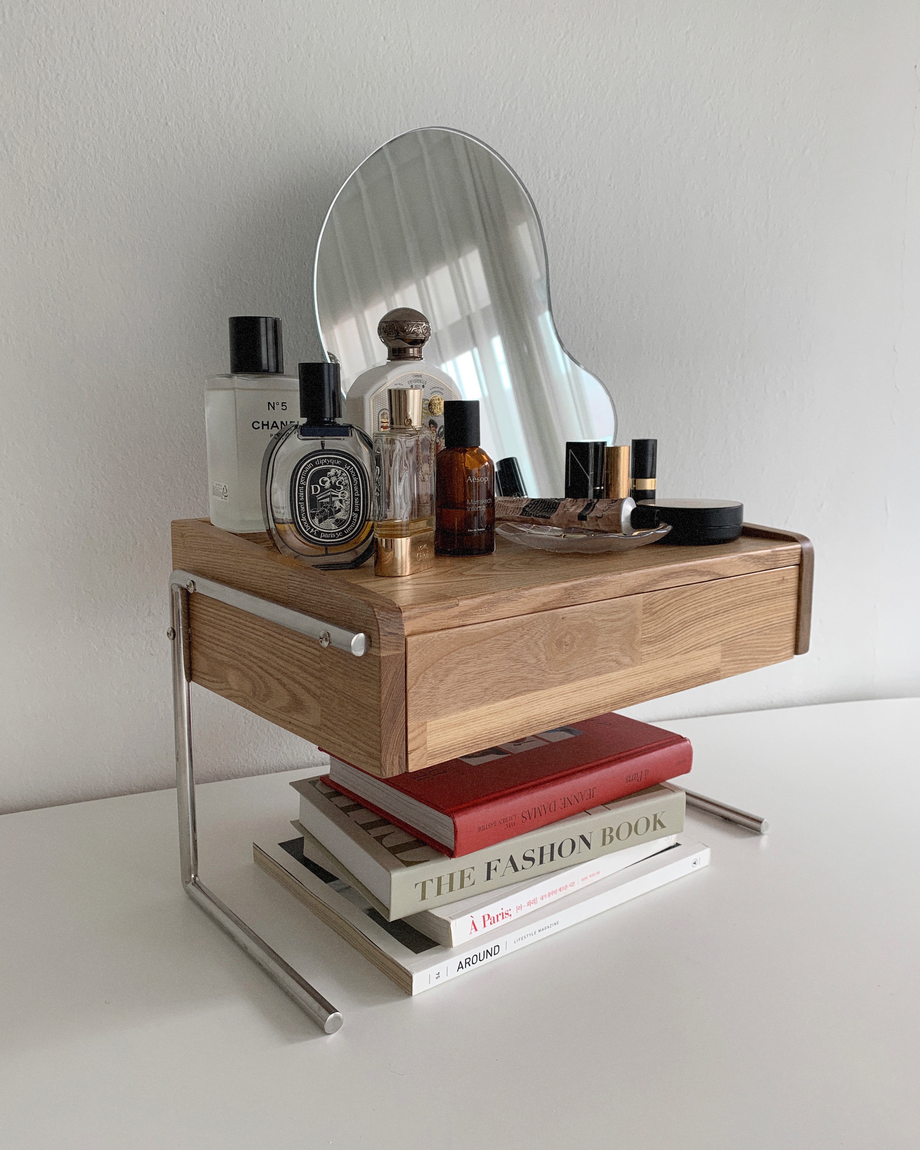 Ash wood mini dressing table (애쉬 원목 미니 화장대)