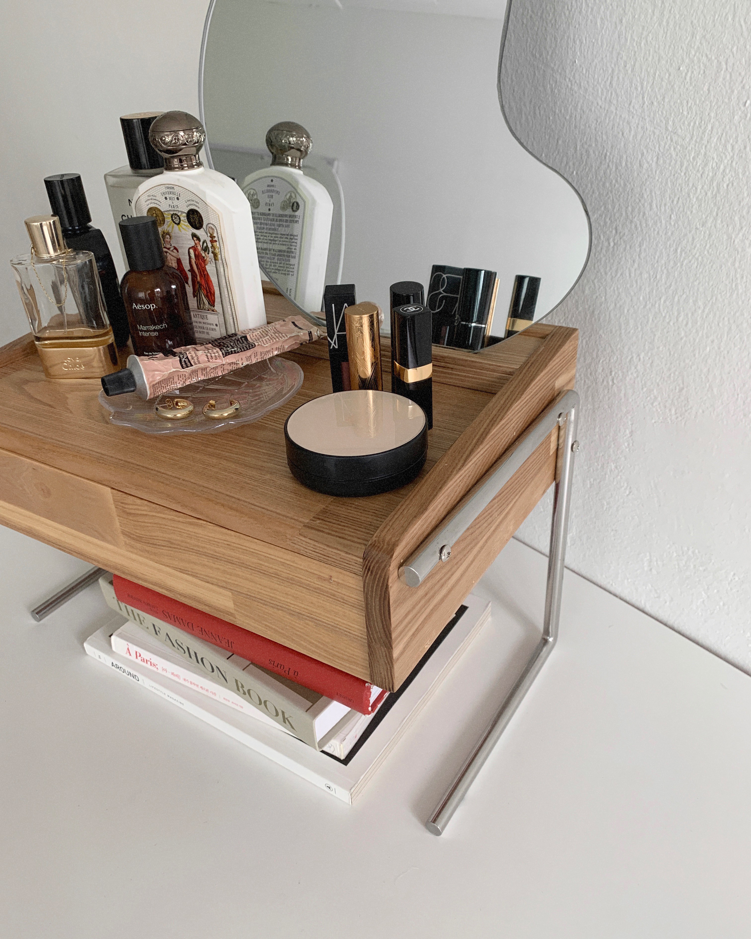 Ash wood mini dressing table (애쉬 원목 미니 화장대)