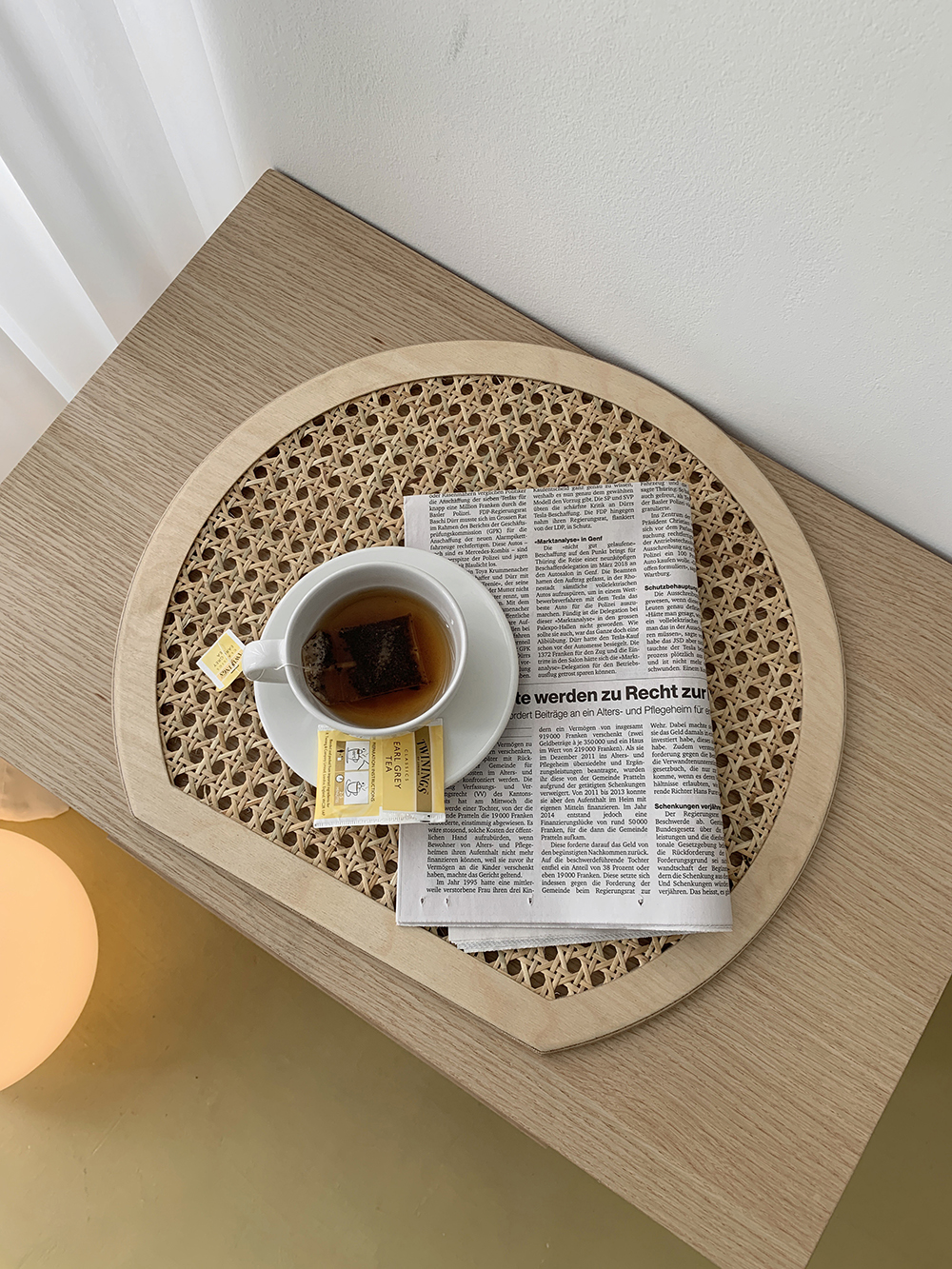 vamir cane table mat (사각 테이블 매트)