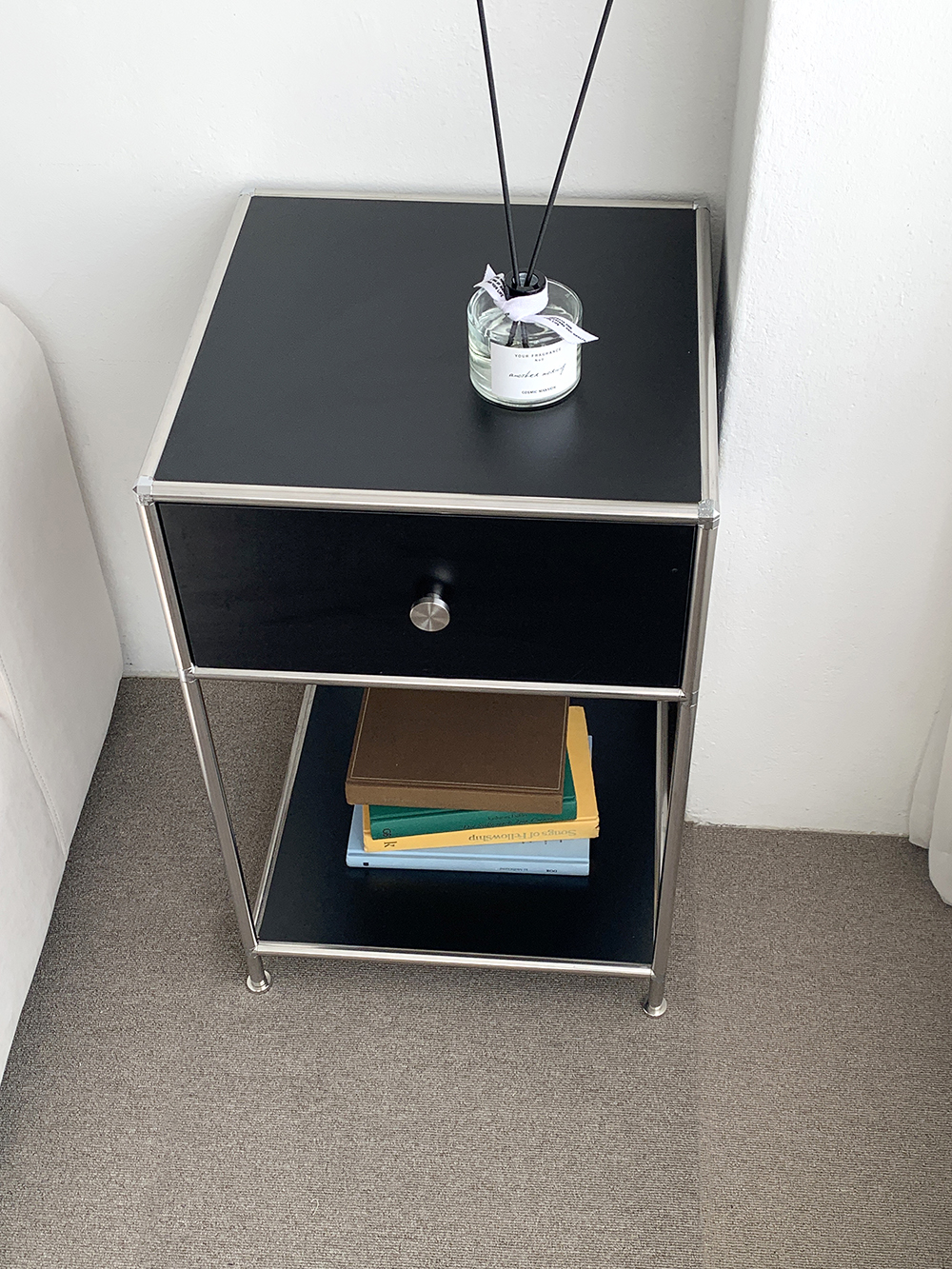 Stainless module side table (스테인레스 모듈 가구 사이드 테이블)