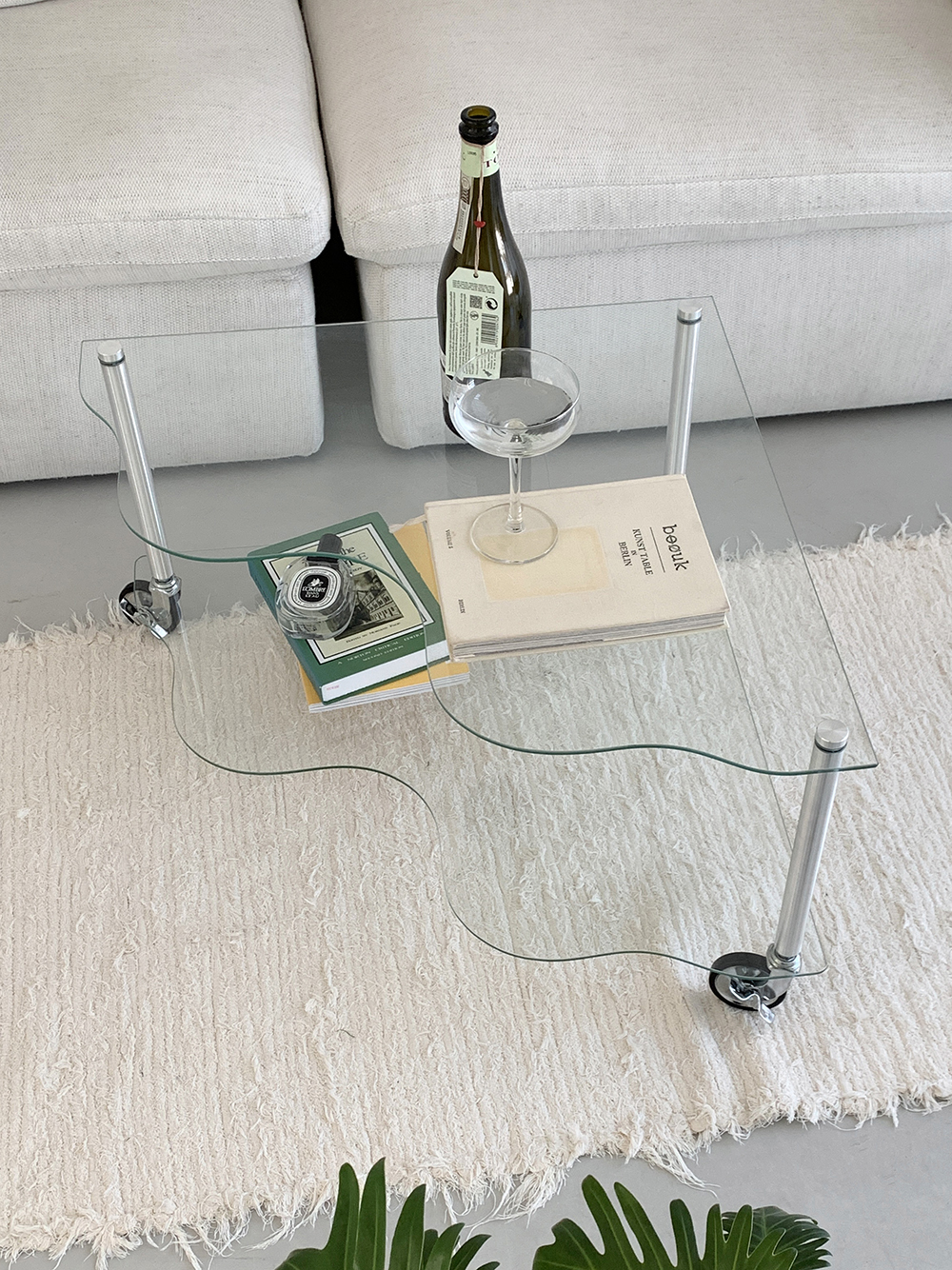Wave trolley side table (웨이브 트롤리 사이드 테이블)
