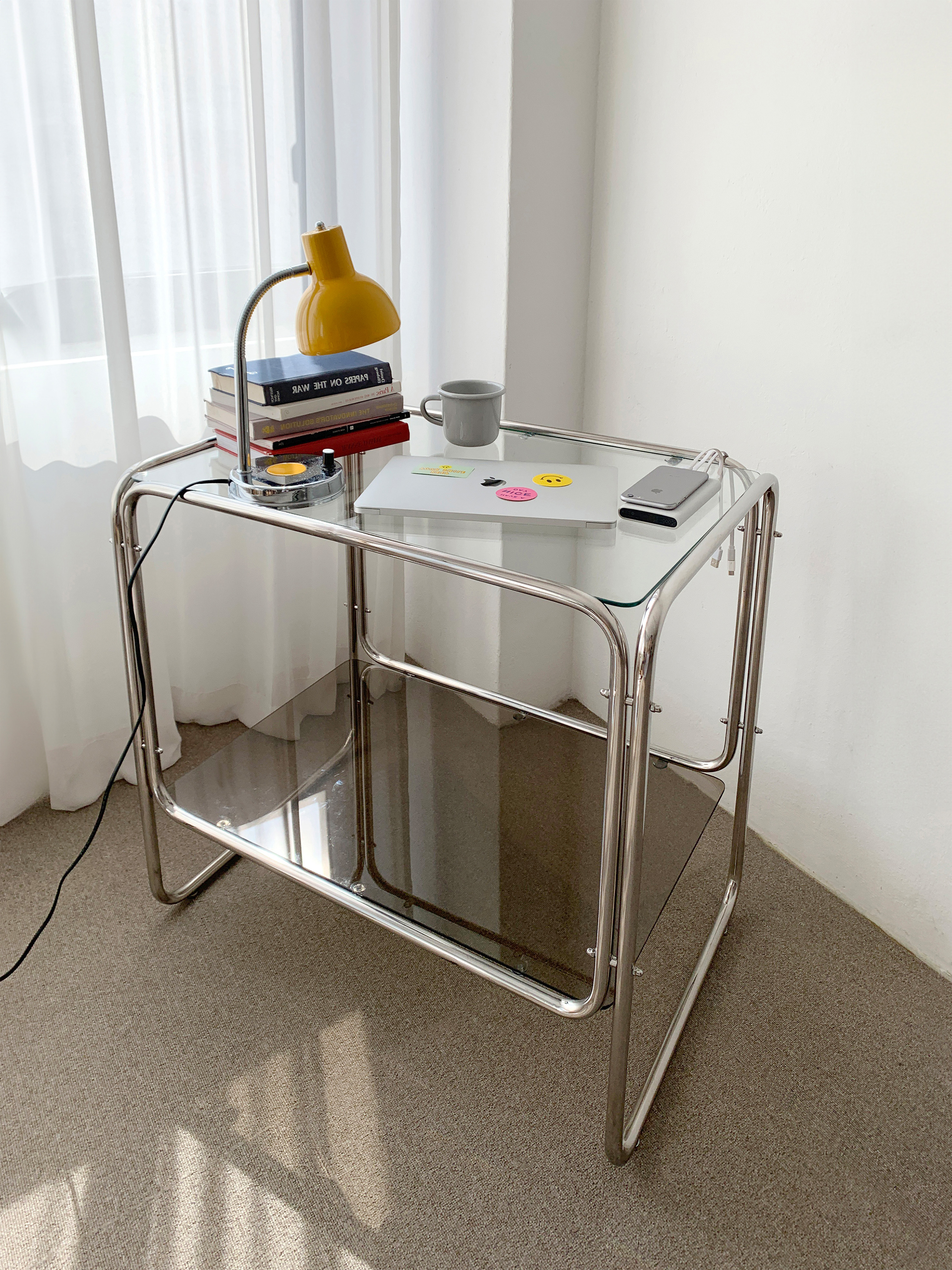 Stainless 2-tier table (스테인레스 2단 테이블)