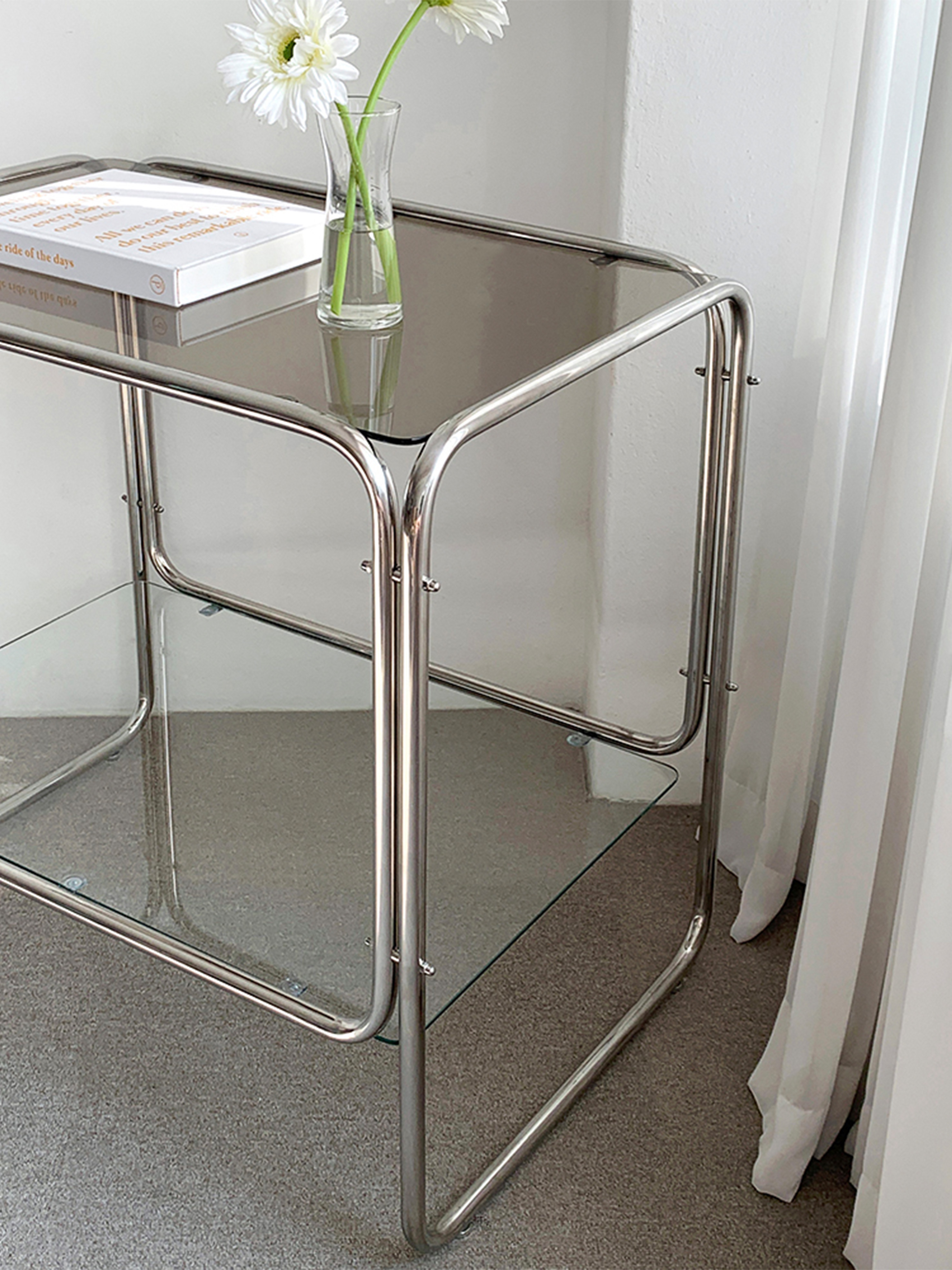 Stainless 2-tier table (스테인레스 2단 테이블)