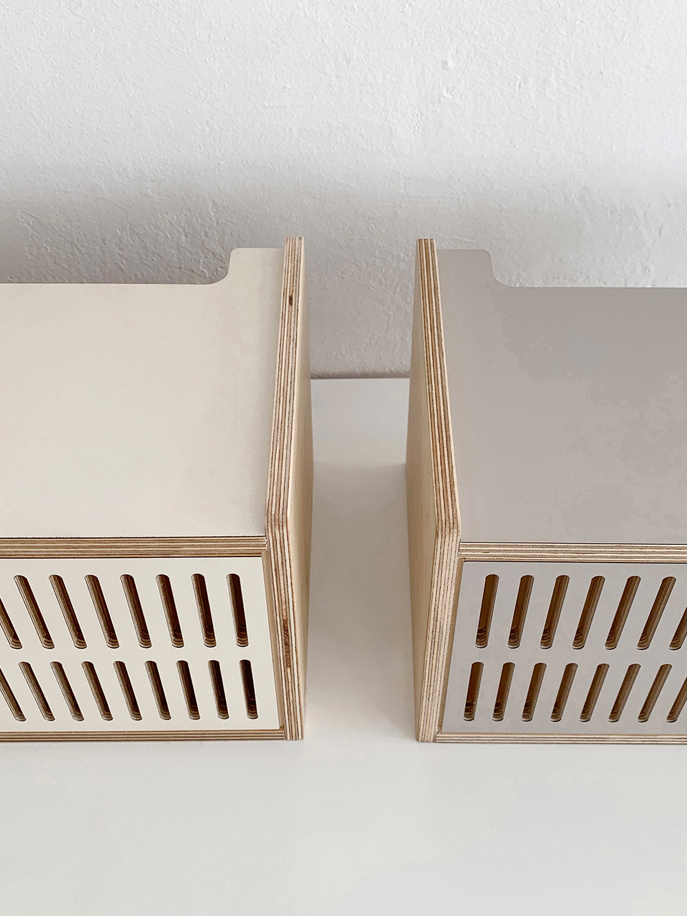 (리퍼 )TV receiver storage box (자작 HPL 호마이카 tv 셋톱박스 보관함)