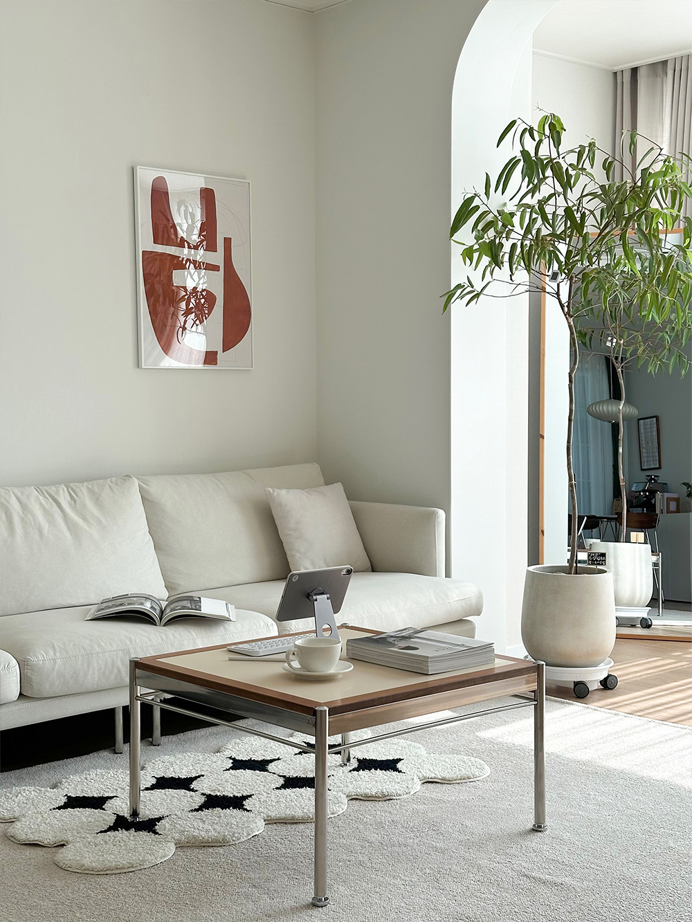 (리퍼) Rustic comfort sofa table (러스틱 컴포트 소파 테이블)