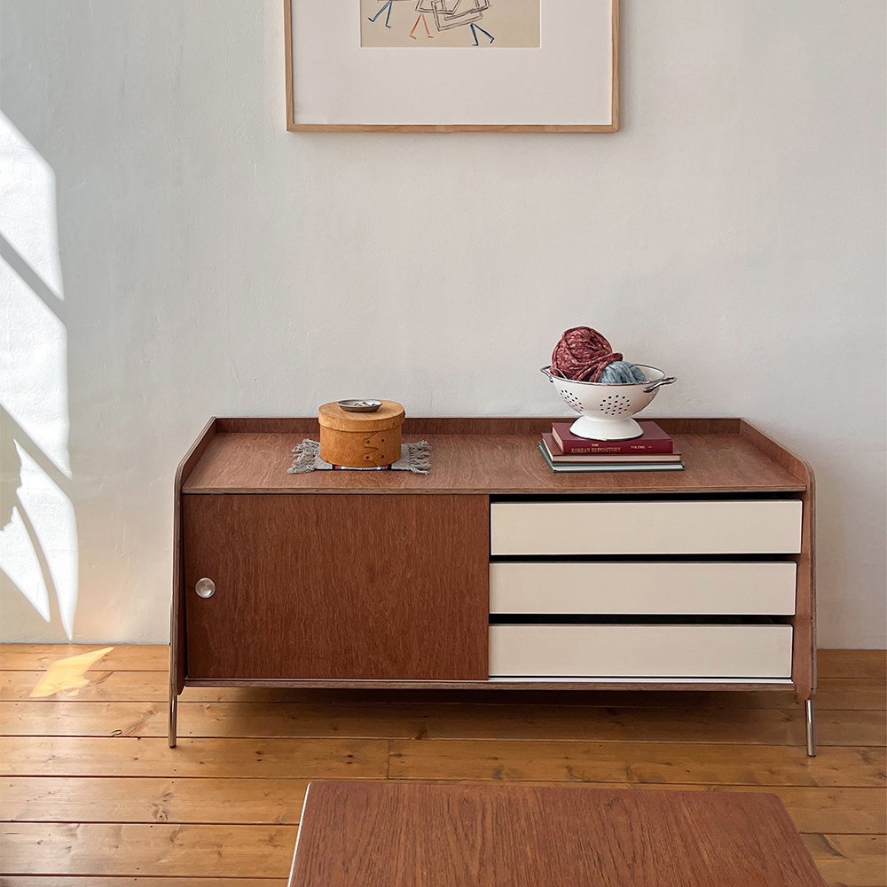 [리퍼] Tan wide cabinet (탄 와이드 캐비넷)
