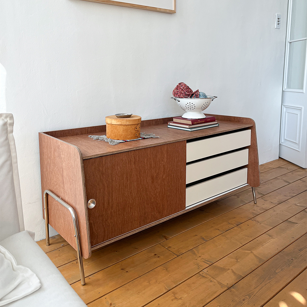 [리퍼] Tan wide cabinet (탄 와이드 캐비넷)