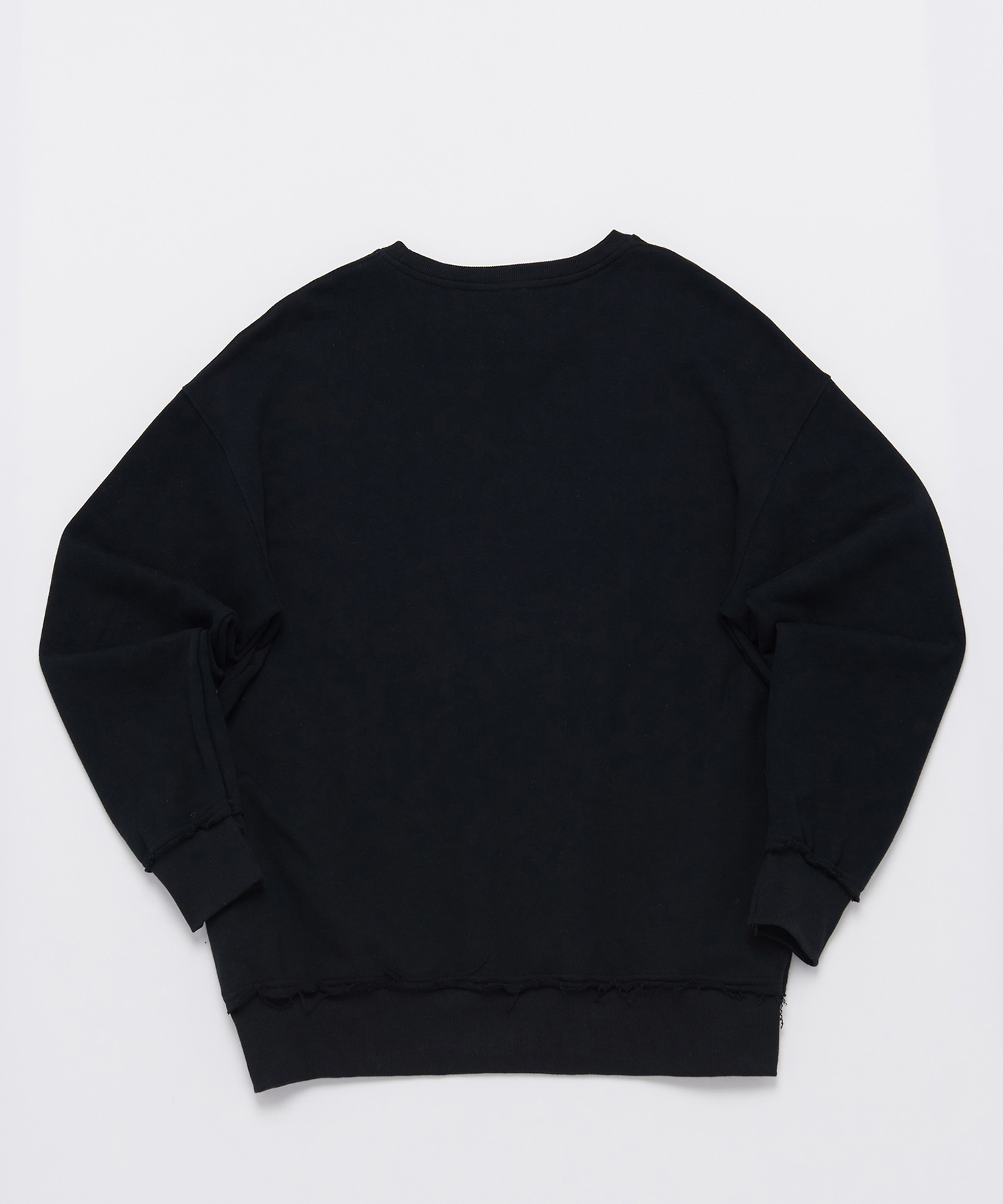 DROP-SHOULDER VINTAGE SWEAT-SHIRT (Black)