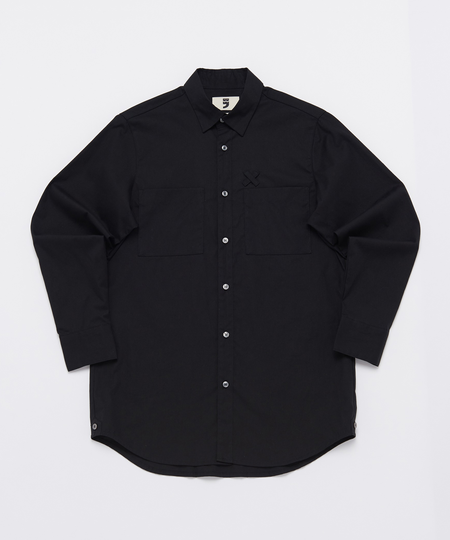 X-LOOP OXFORD LAYERED SHIRT (Black)