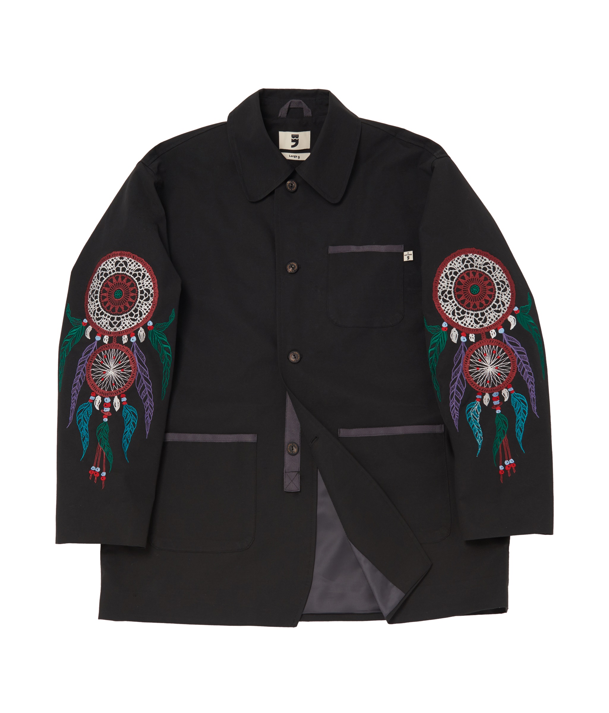 DREAMCATCHER VINTAGE TRUCKER JACKET (Black)