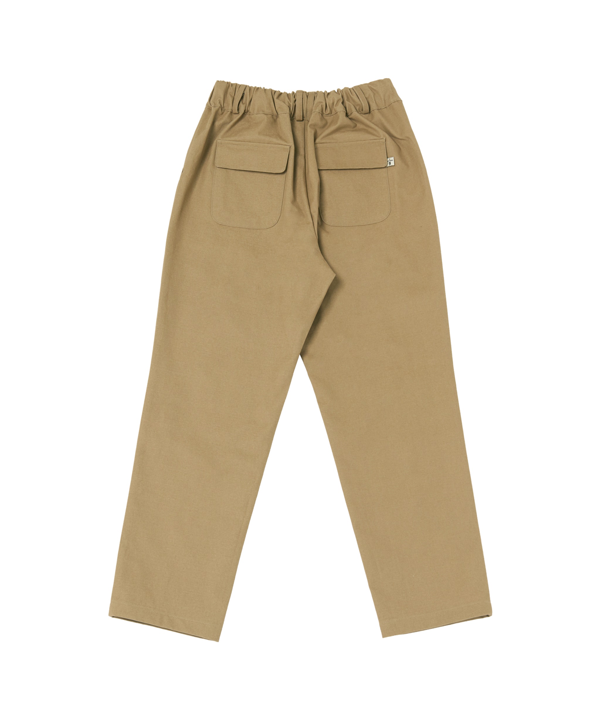 WASHED CANVAS FRONT CARGO PANTS (Beige)