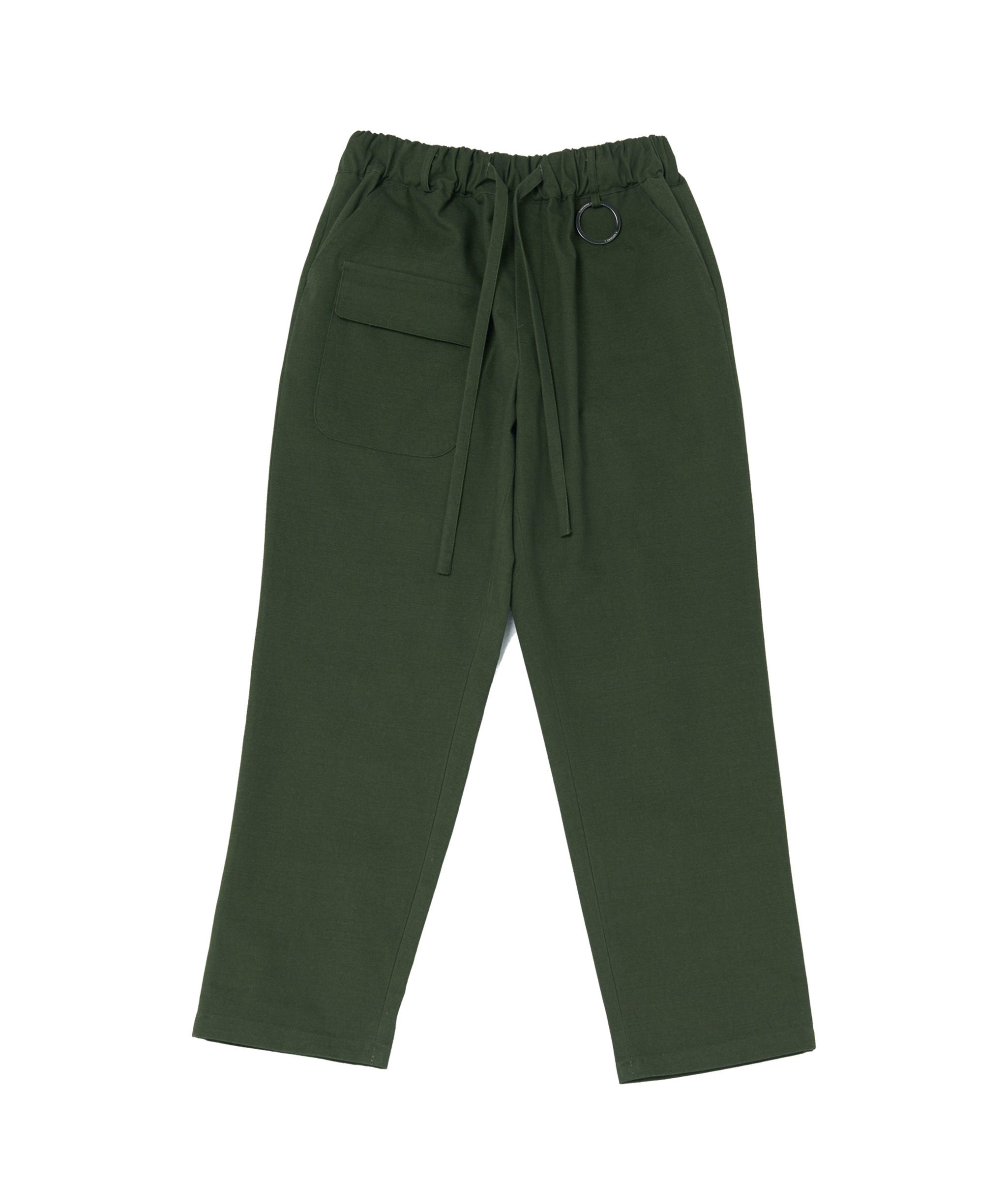 WASHED CANVAS FRONT CARGO PANTS (Khaki)