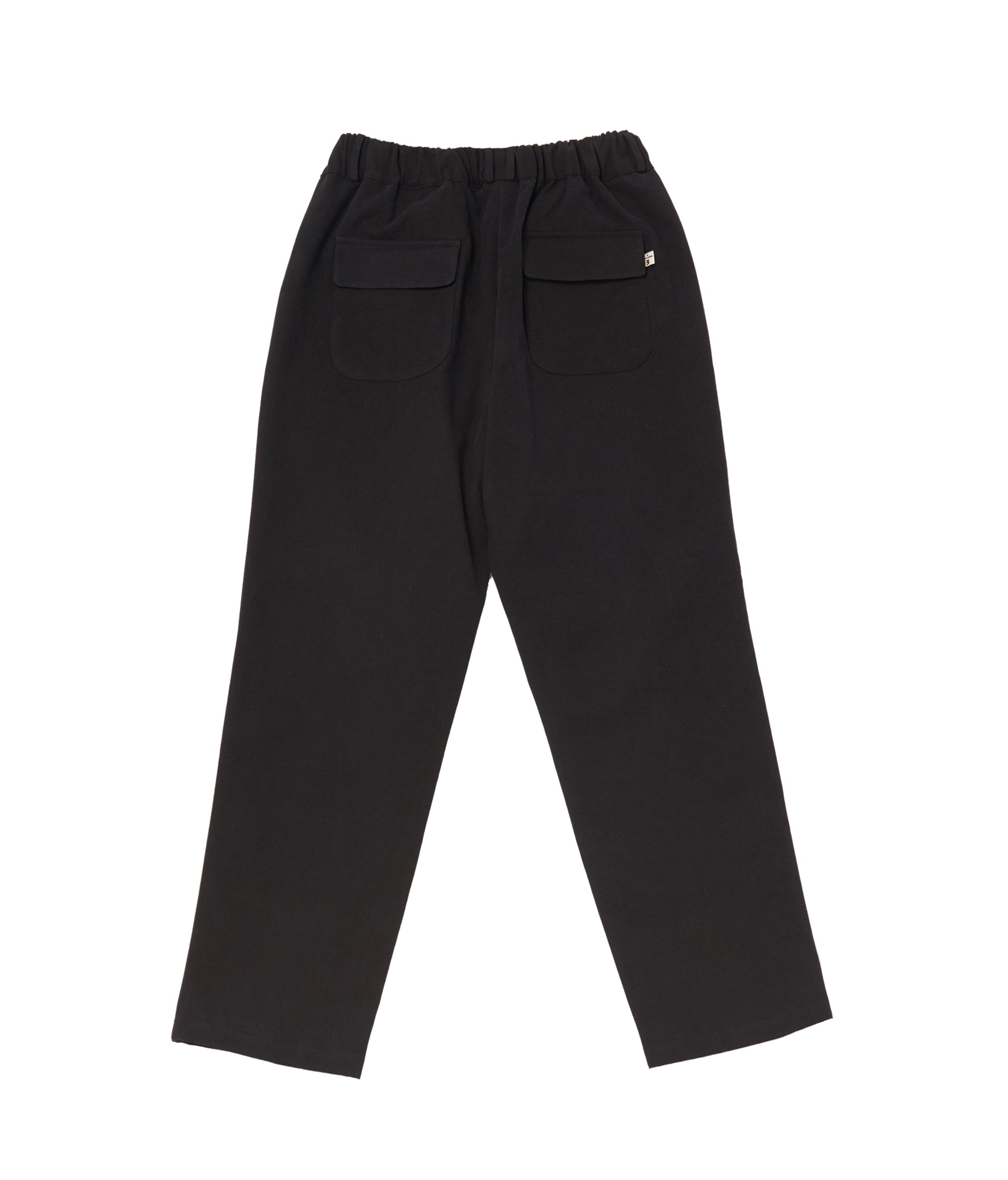 WASHED CANVAS FRONT CARGO PANTS (Black)