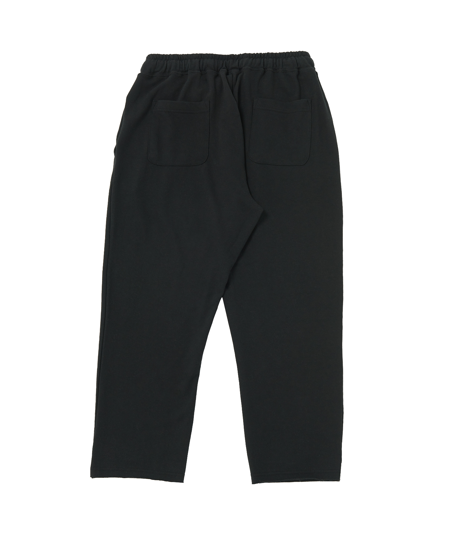 REVERSAL CUT SWEAT CROP PANTS (Black)