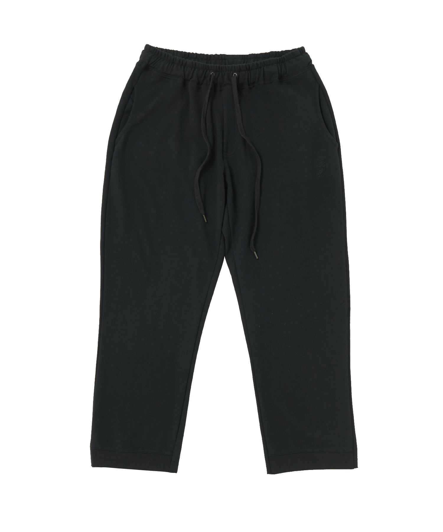 REVERSAL CUT SWEAT CROP PANTS (Black)