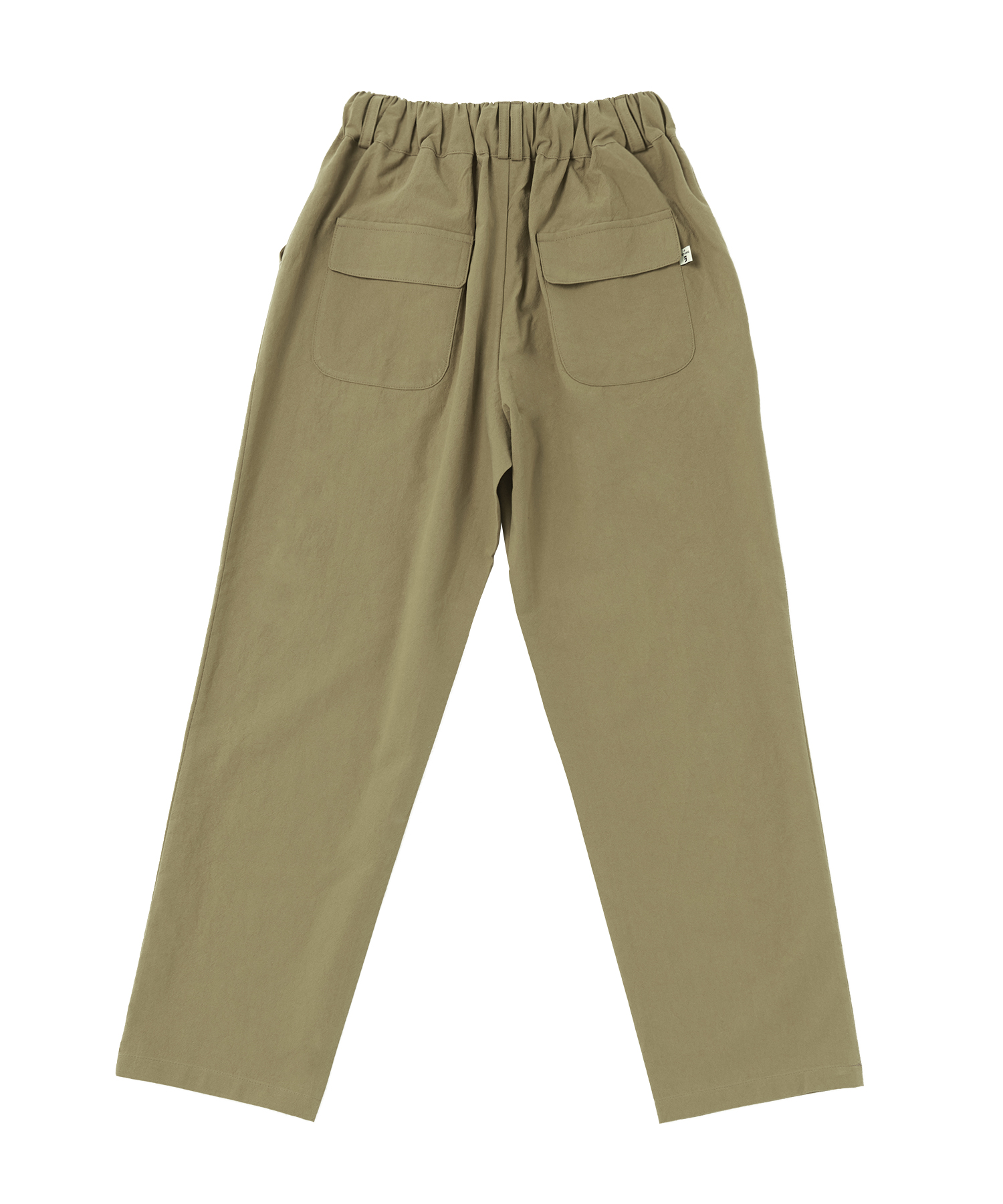 LINEN-COTTON FRONT CARGO PANTS (Beige)
