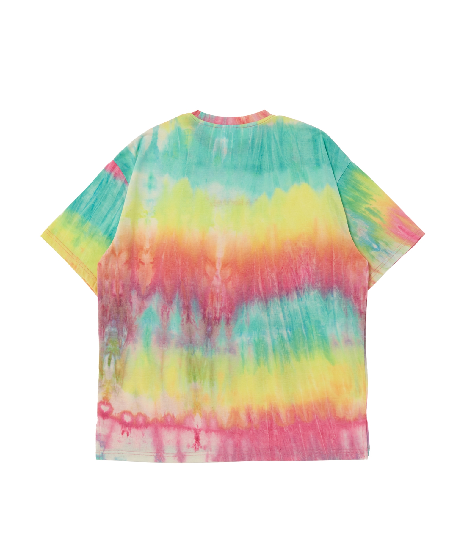 TIE-DYE DROP-SHOULDER 1/2 TEE (Pink)