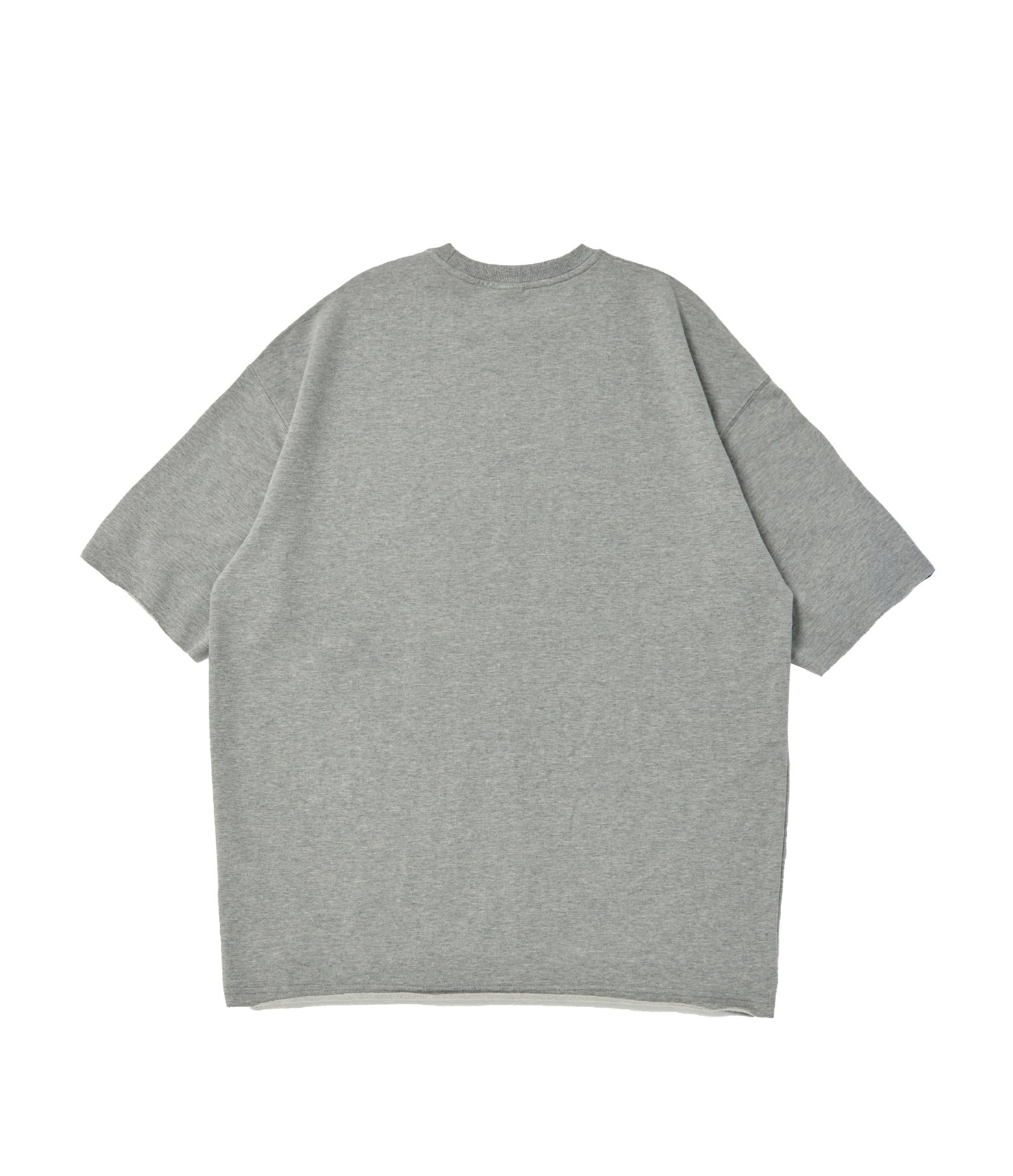 REVERSAL CUT SWEAT 1/2 TEE (Gray)