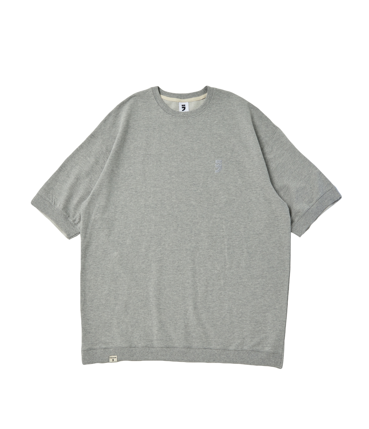 REVERSAL CUT SWEAT 1/2 TEE (Gray)