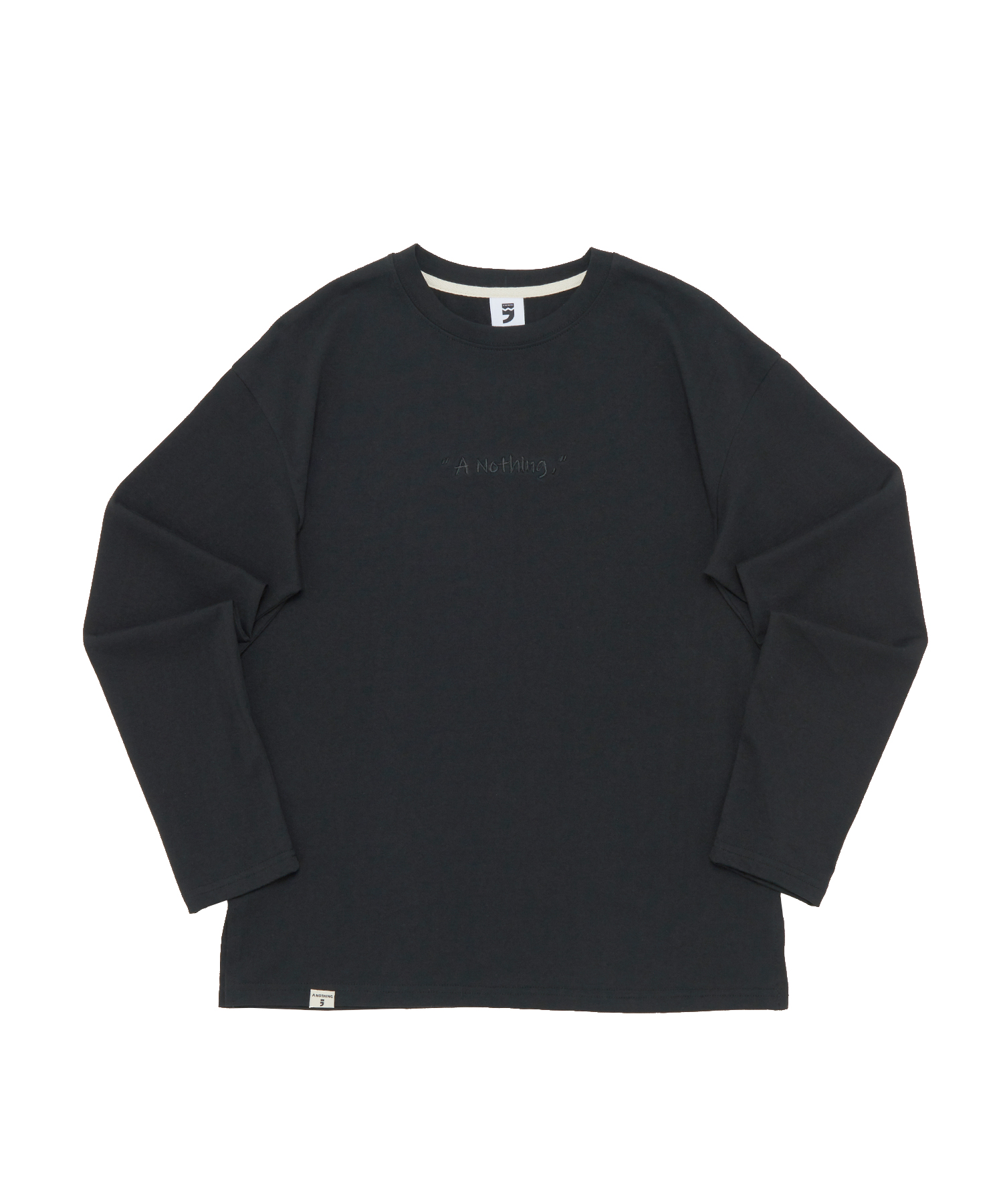 LETTERING DROP-SHOULDER TEE (Black)