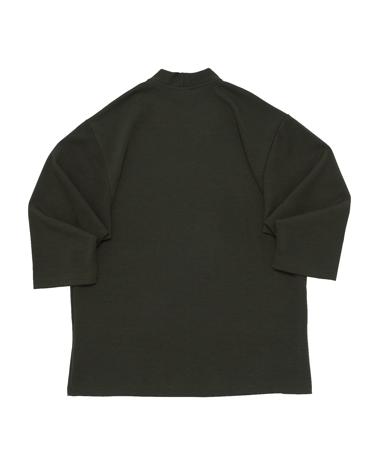 WOOL HERITAGE NON-BUTTON CARDIGAN (Khaki)