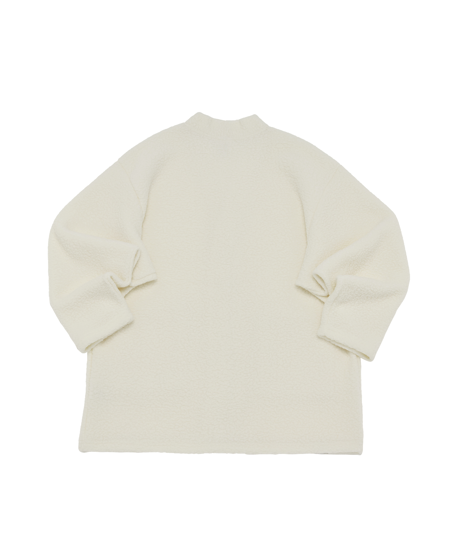 ALPACA HAMMER FLEECE HERITAGE CARDIGAN (Ivory)
