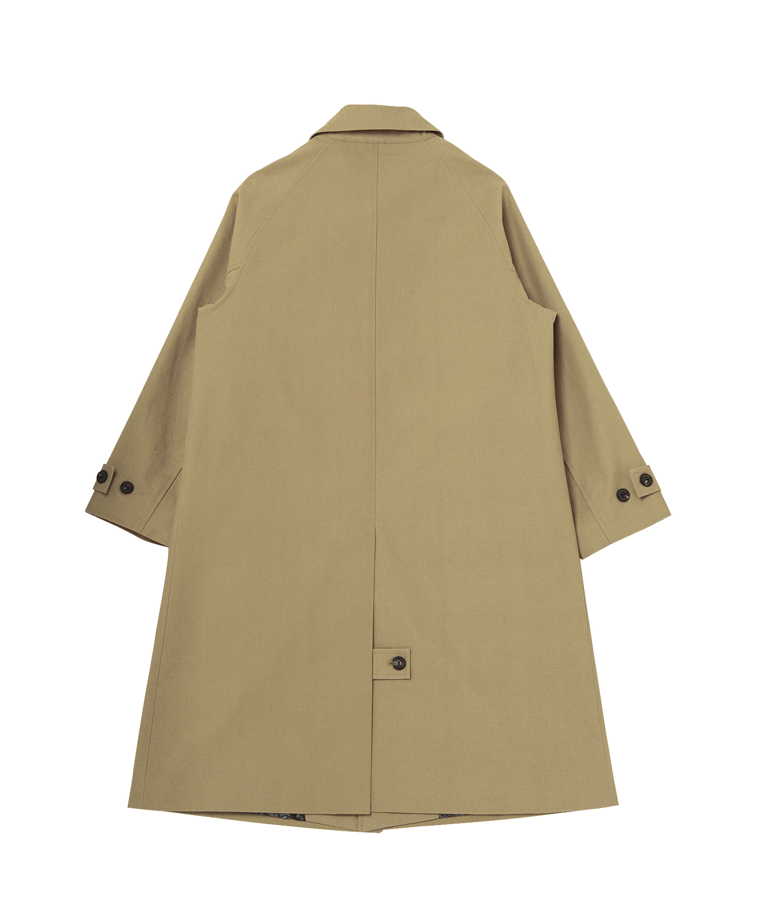 ALIENS WASHED-CANVAS BALMACAAN COAT (Beige)