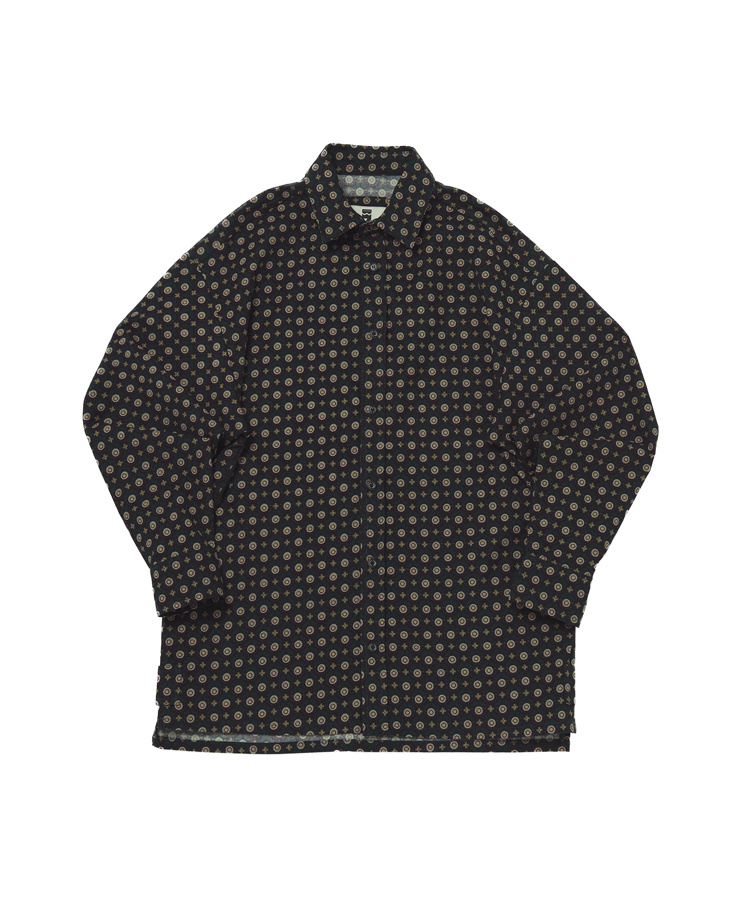 VINTAGE DOT DROP-SHOULDER SHIRT (Navy)