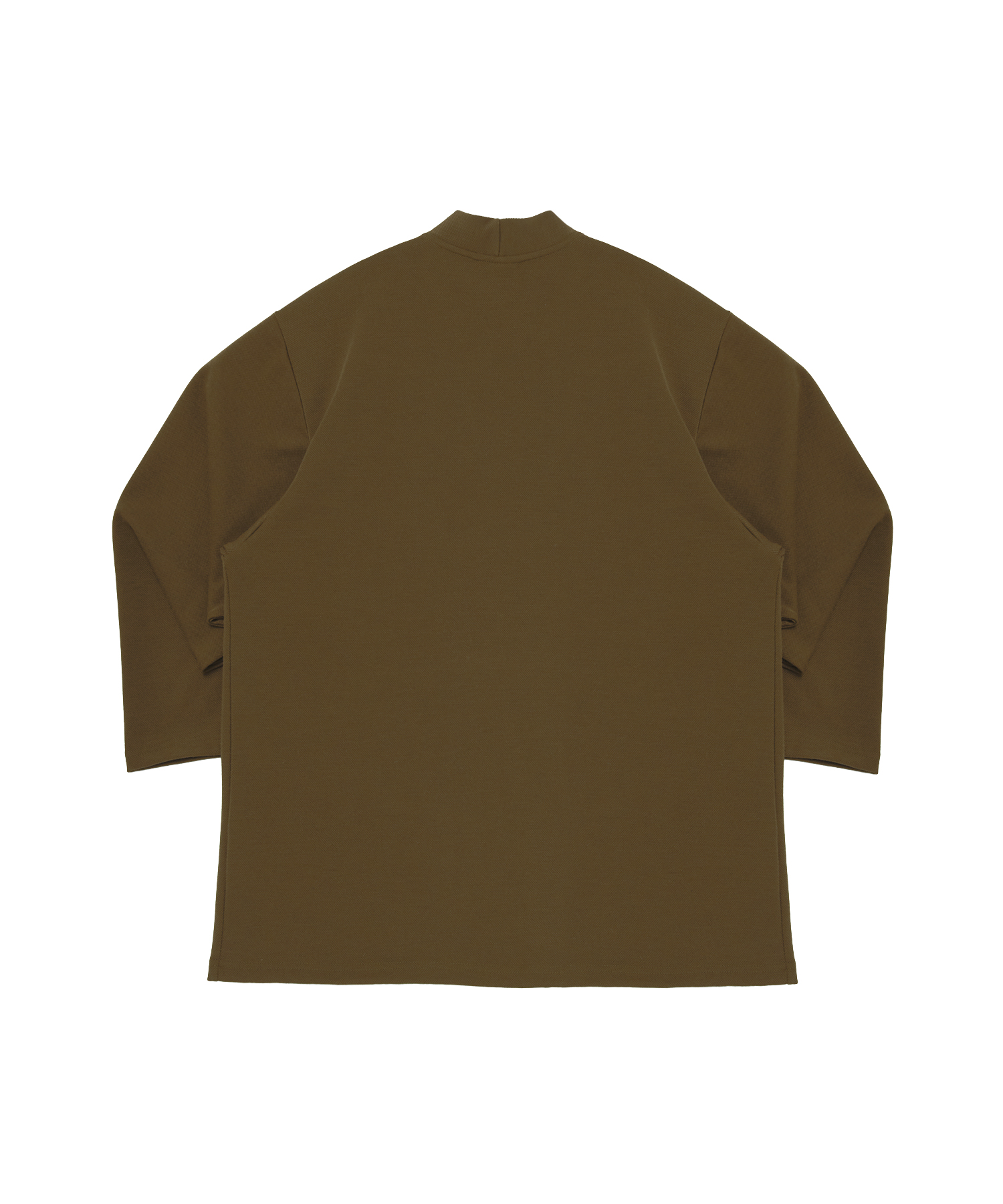 WOOL KNIT TOGGLE-BUTTON CARDIGAN (Brown)