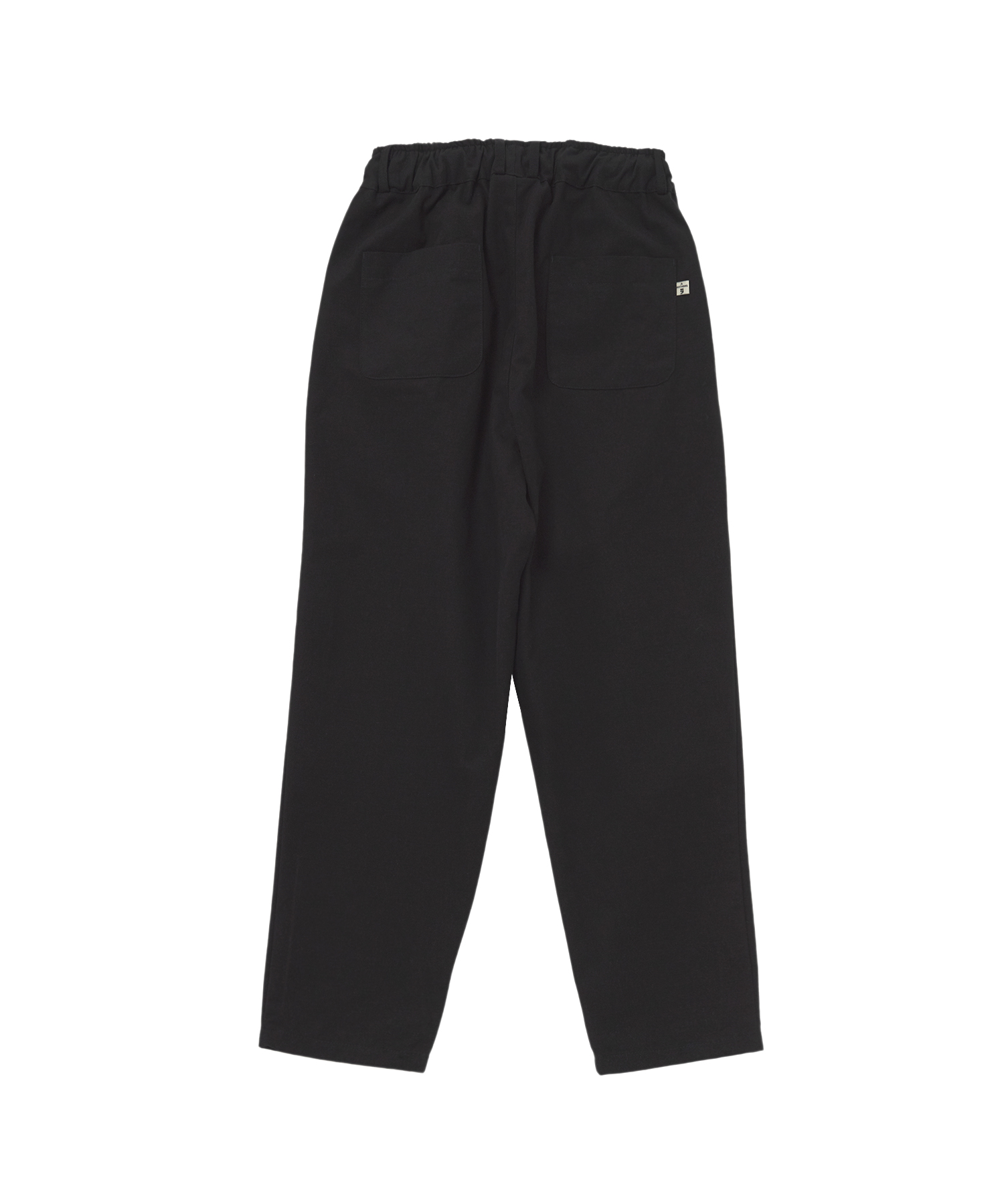 WASHED-CANVAS BALLOON-FIT PANTS (Black)