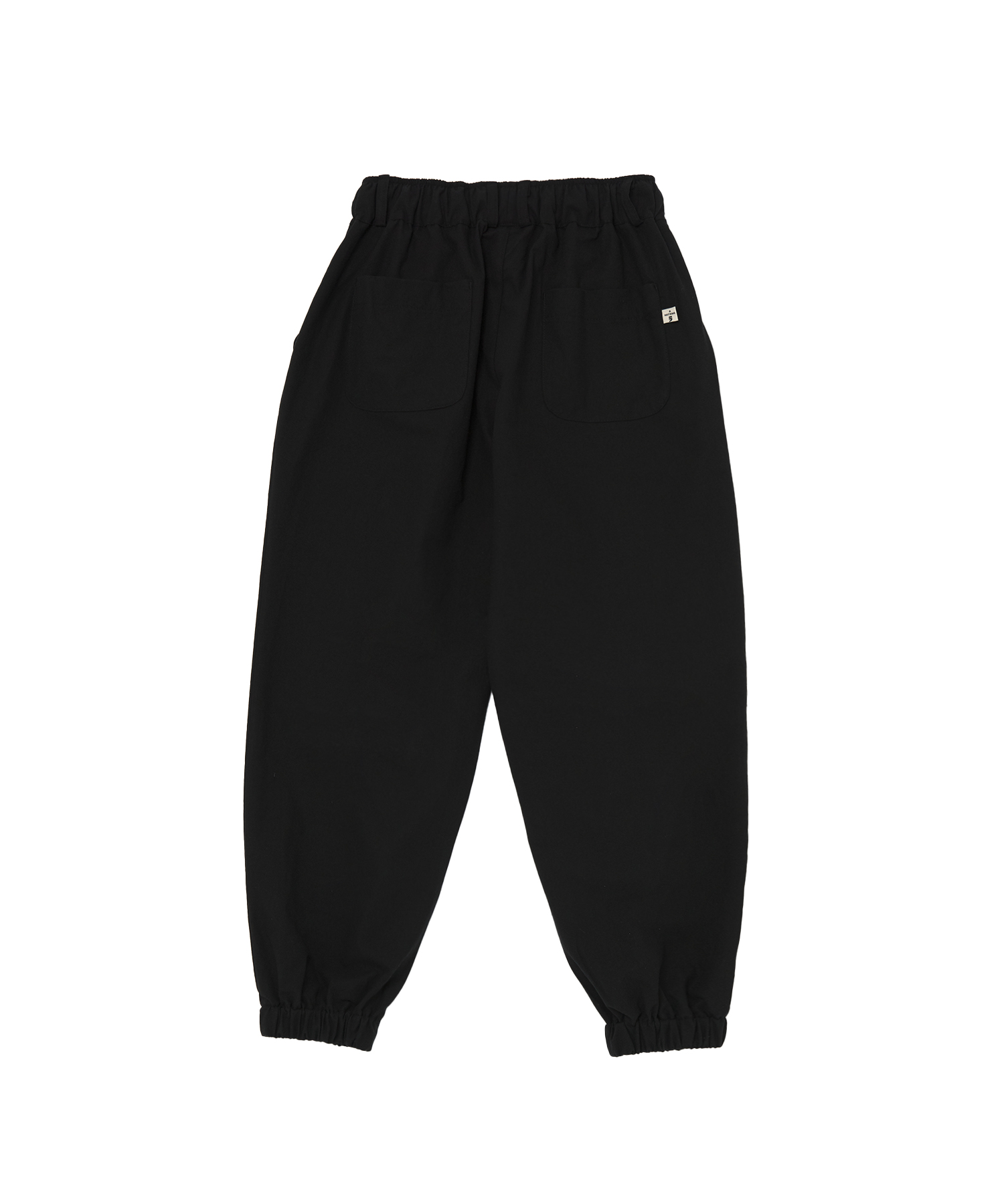 LINEN-COTTON LOOSE-FIT JOGGER PANTS (Black)