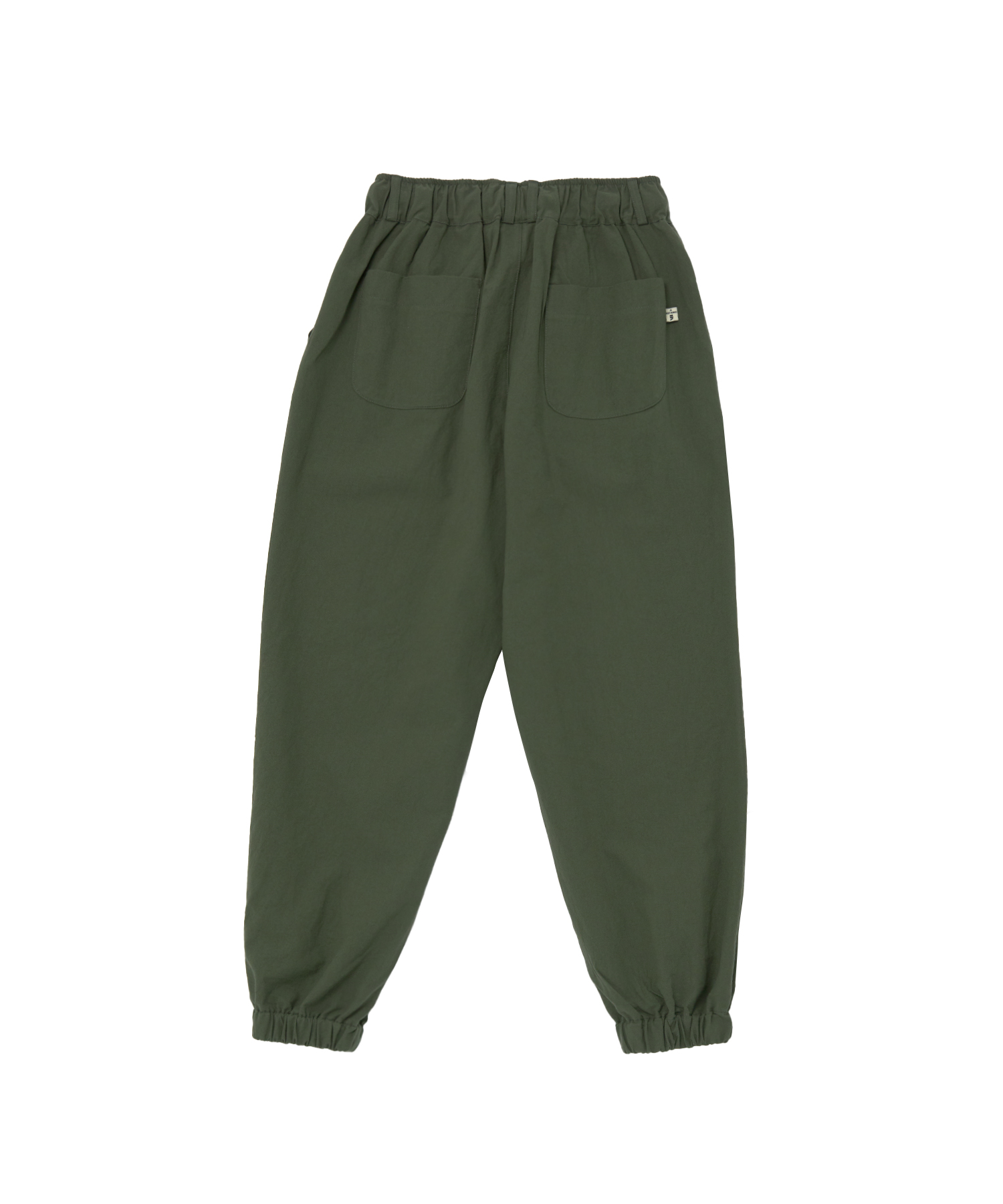 LINEN-COTTON LOOSE-FIT JOGGER PANTS (Khaki)