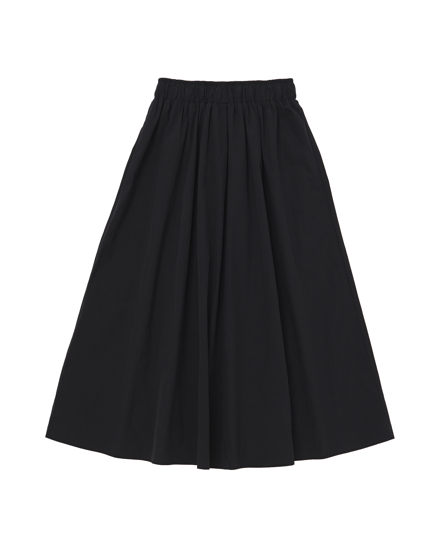 WIND-BREAKER WASHA FLARE SKIRT (Black)