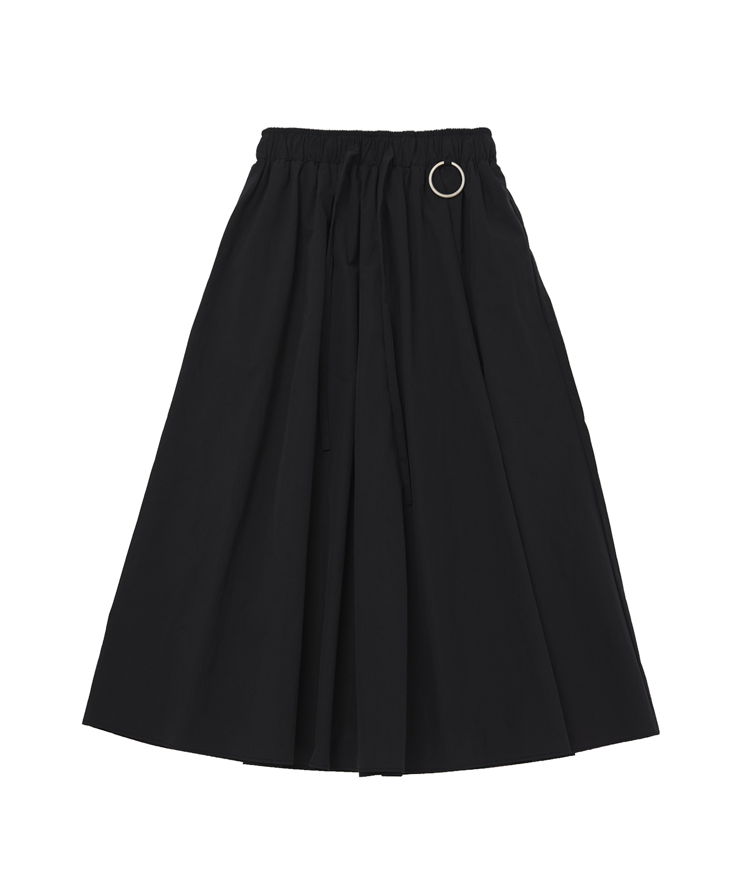 WIND-BREAKER WASHA FLARE SKIRT (Black)