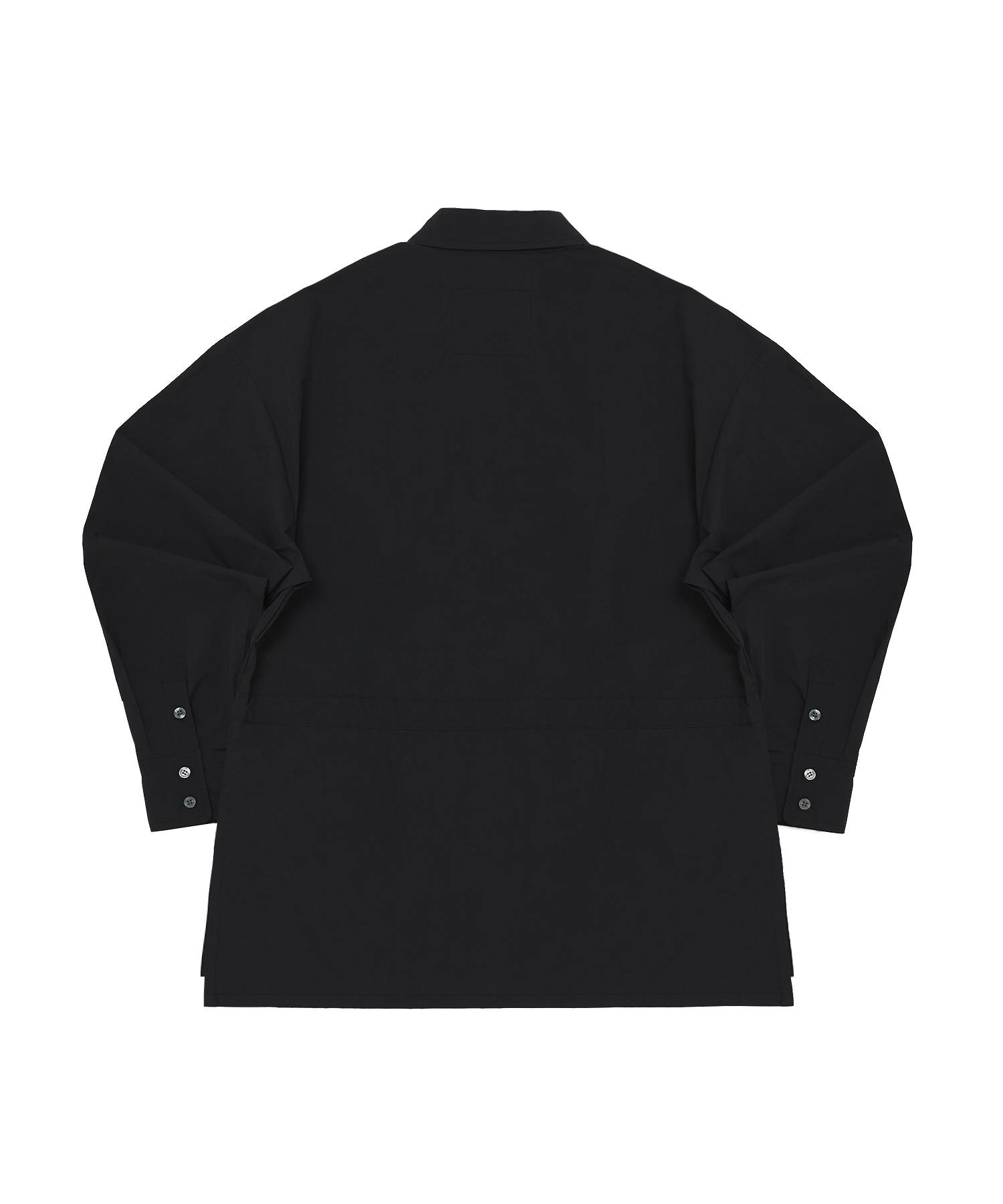 WIND-BREAKER WASHA STRING SHIRT (Black)