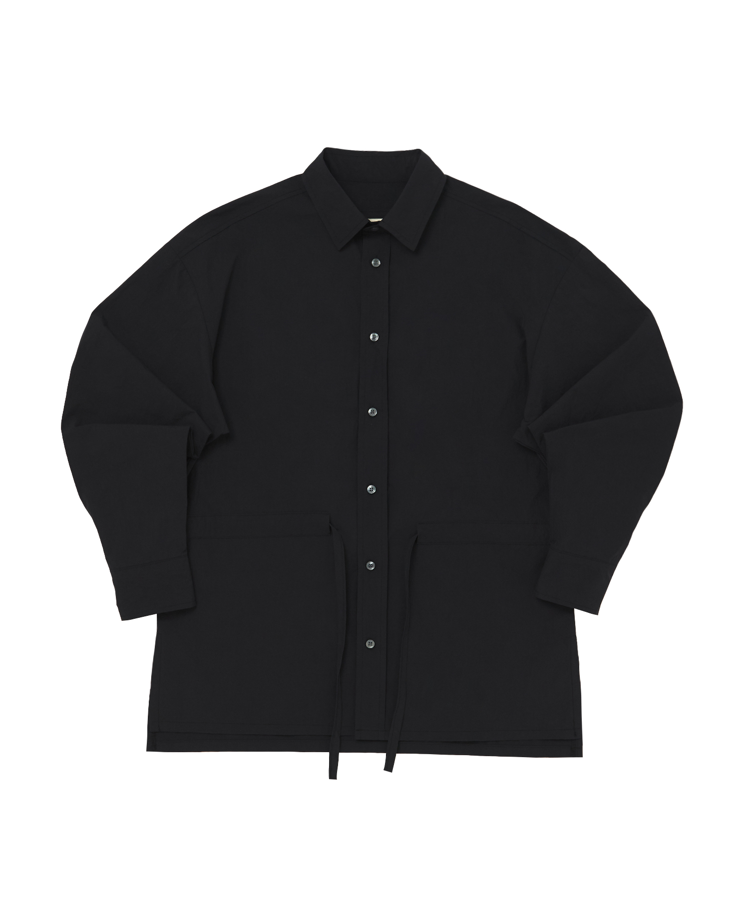 WIND-BREAKER WASHA STRING SHIRT (Black)