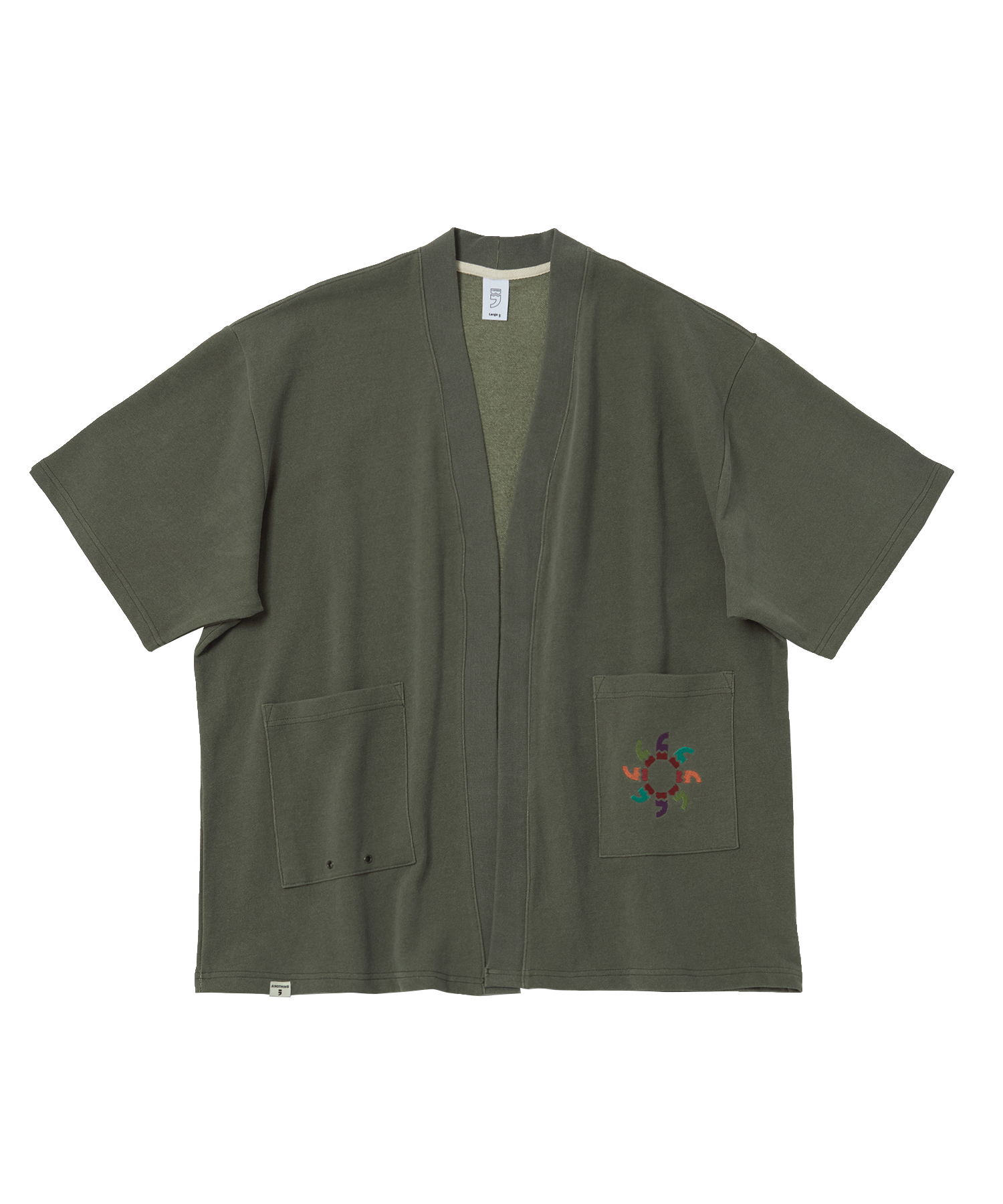 SOLAR PIGMENT 1/2 HERITAGE CARDIGAN (Khaki)