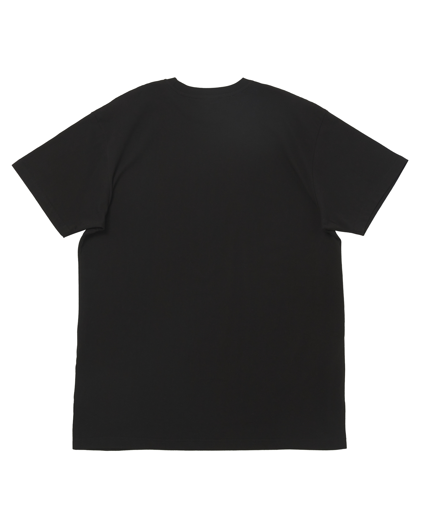 SILKY-COTTON LONG LAYERED 1/2 TEE (Black)