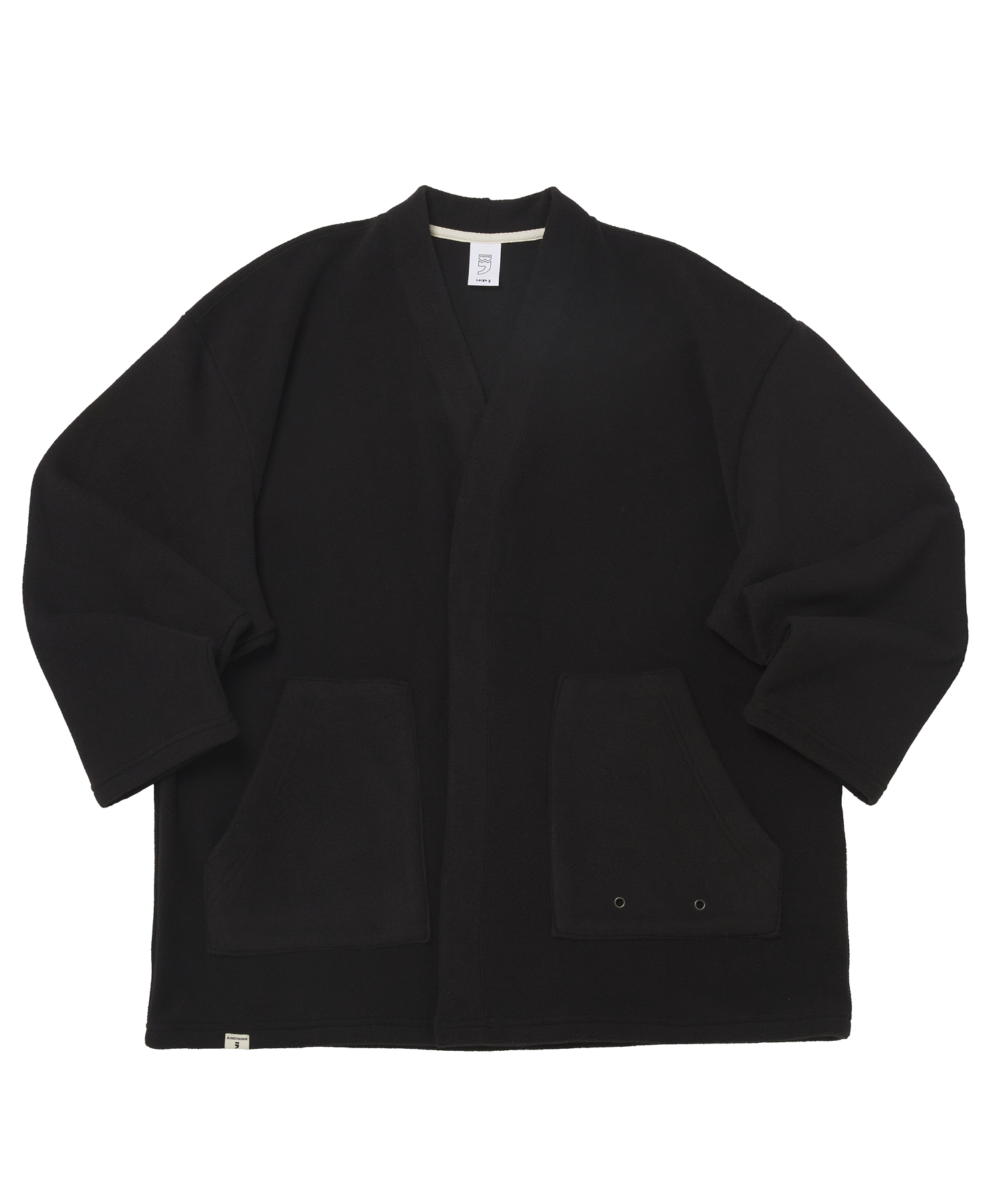 WARM-FLEECE HERITAGE CARDIGAN (Black)