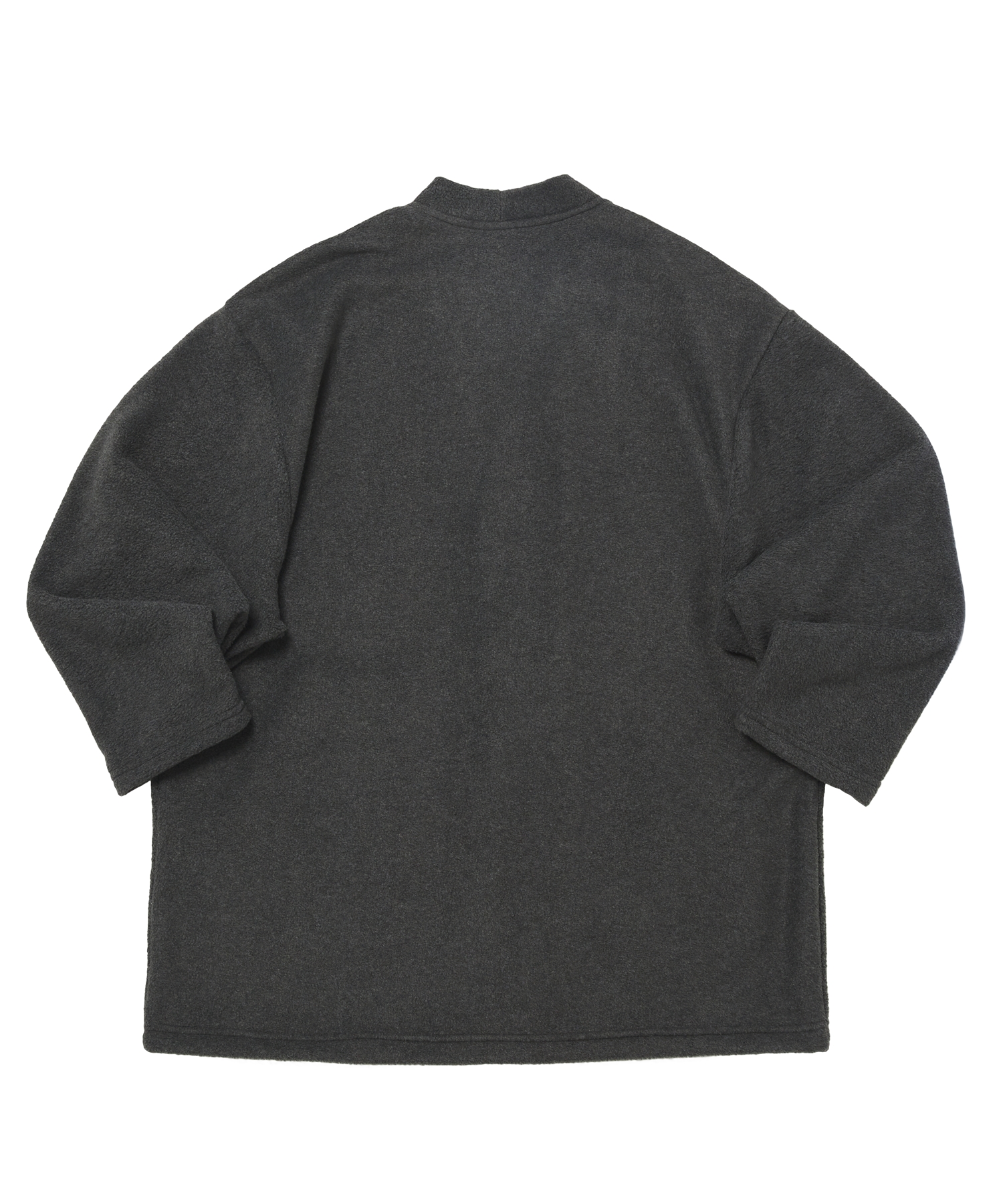 WARM-FLEECE HERITAGE CARDIGAN (Charcoal)