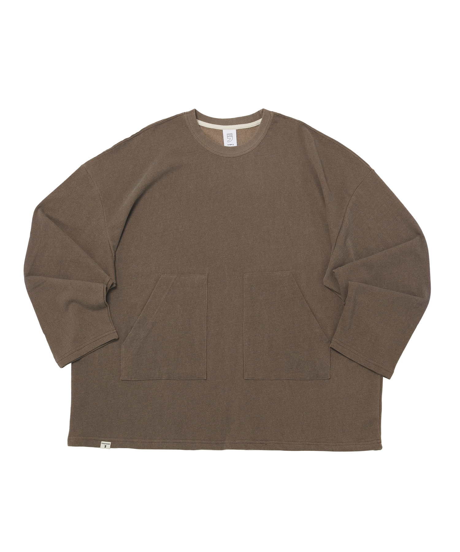 VINTAGE P. DYEING TWO-POCKET BOX TEE (Brown)