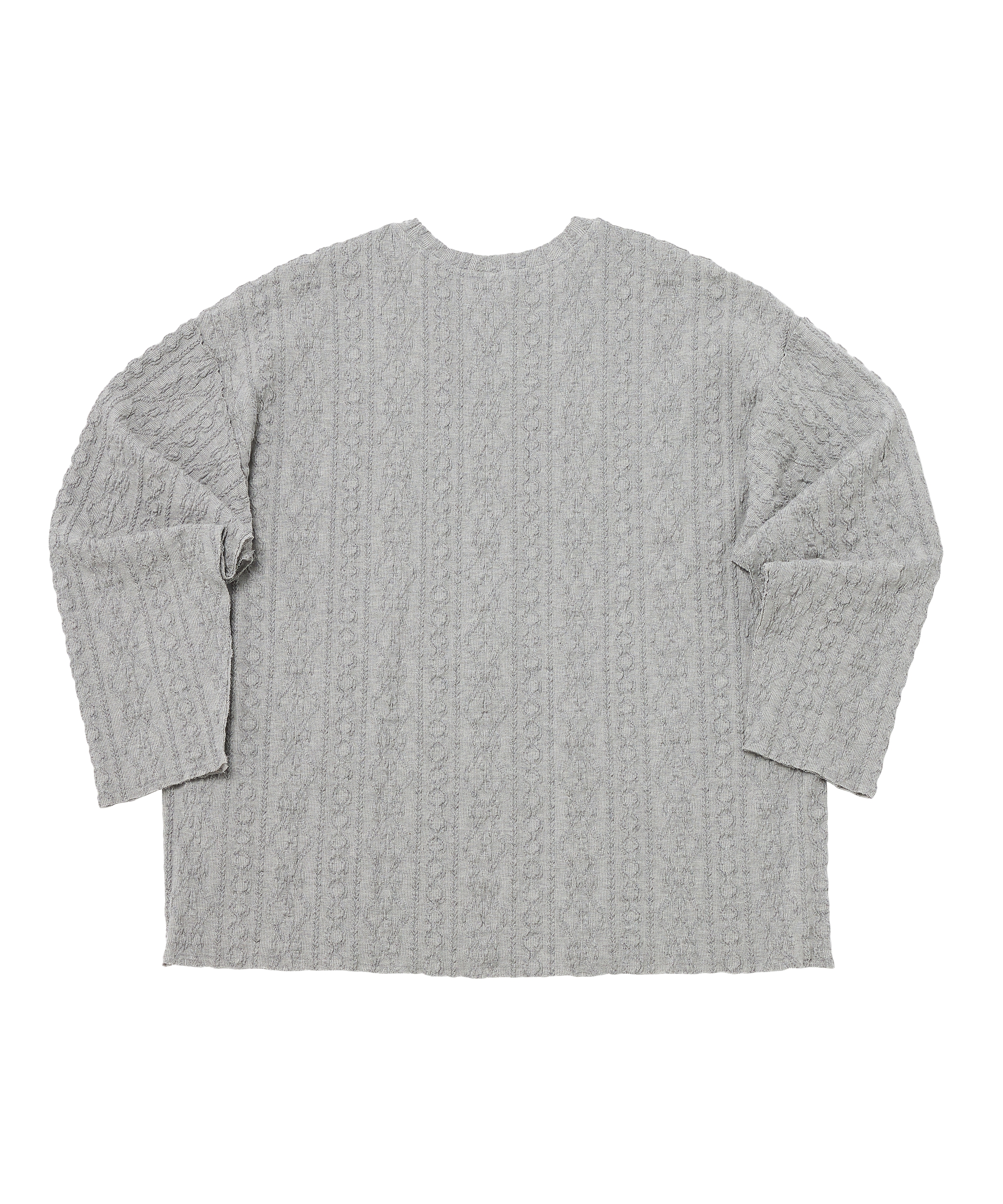 TWISTED ELASTIC CUT-OUT BOX TEE (Gray)