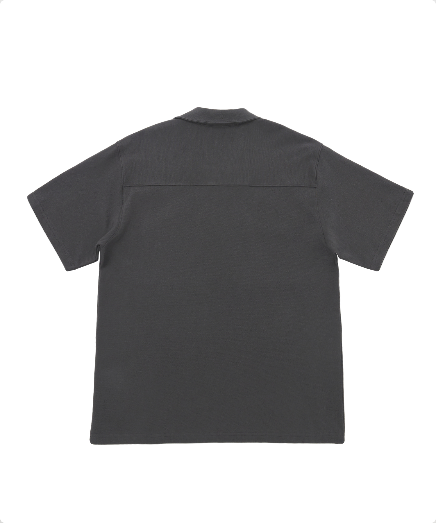 N-BT POCKET 1/2 COLLAR-TEE (Charcoal)